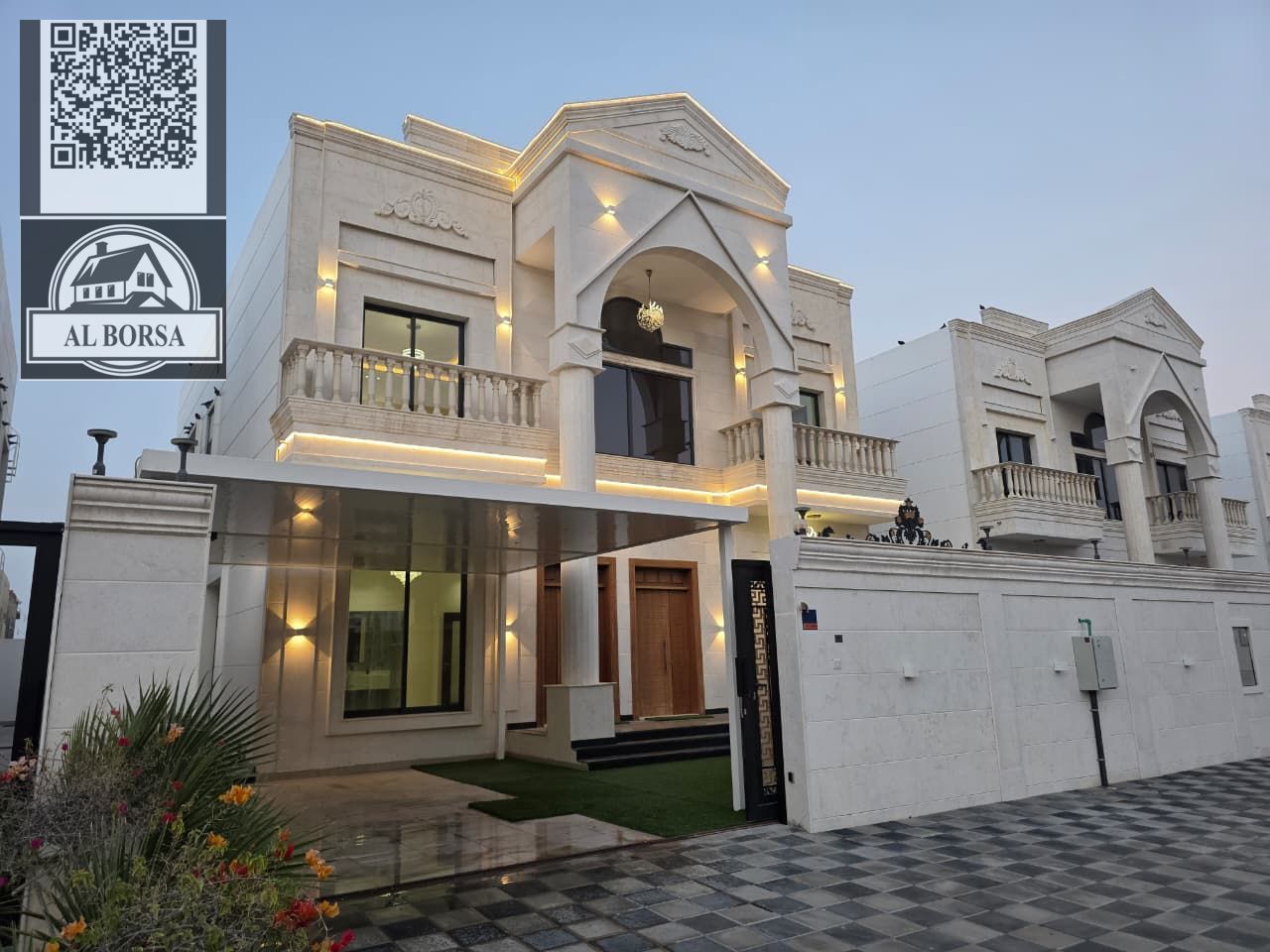 Classic 5-bedroom villa with a yard and central air conditioning in Al Amrah, Ajman – AED 2,450,000