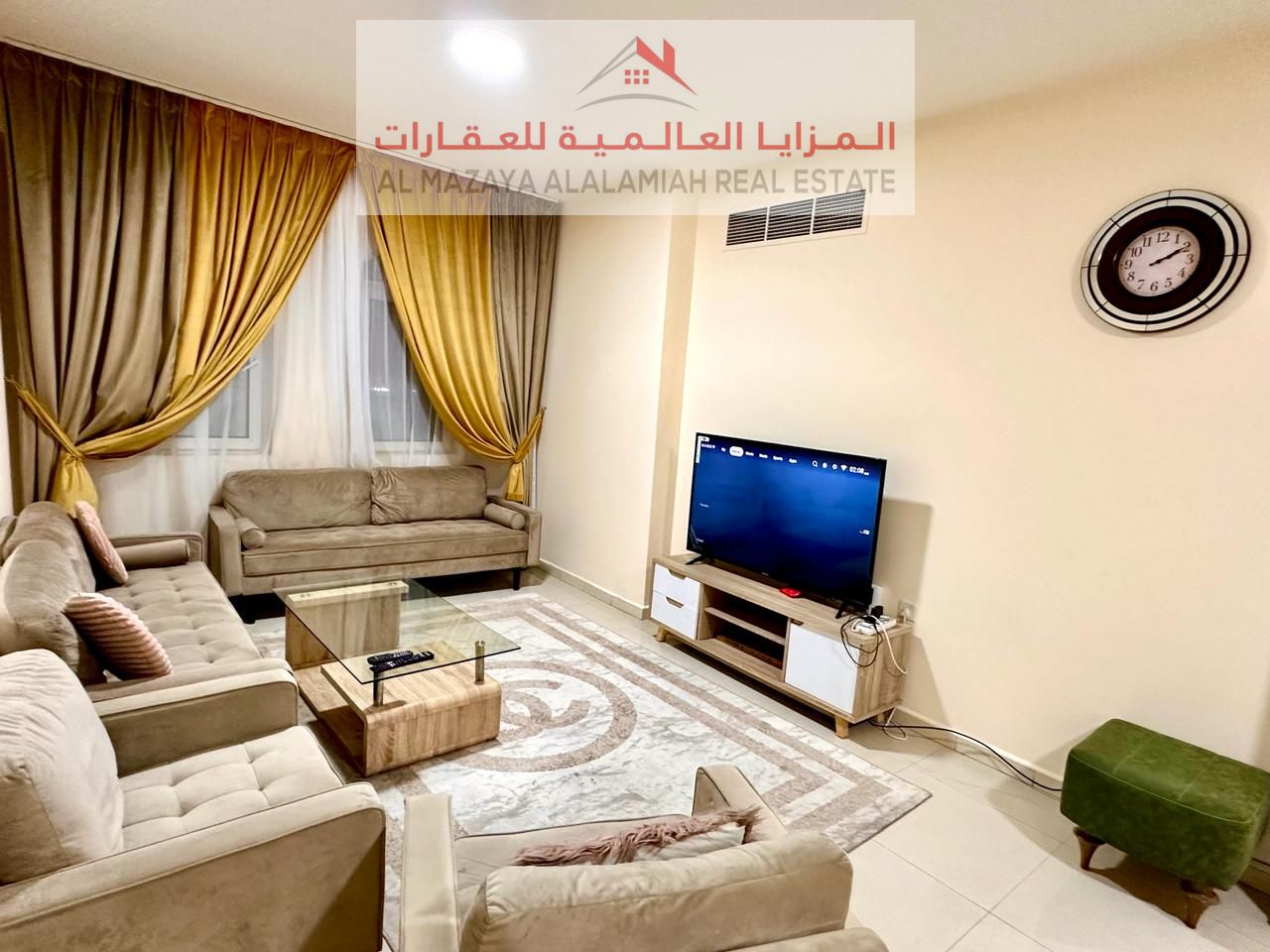 For rent monthly, A fully furnished one-bedroom apartment in Al Majaz 3 - Wifi