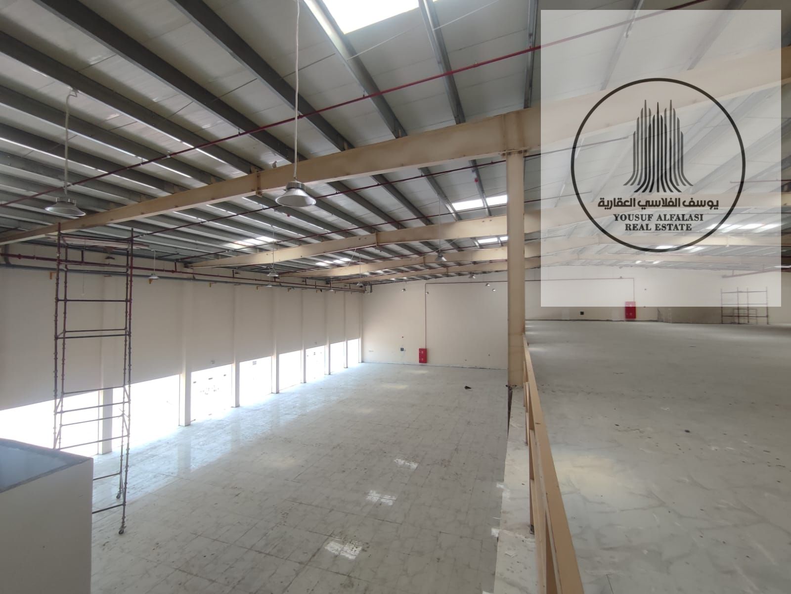 A large showroom for rent in Al Jurf Industrial Area 1 with an area of 31,000 square meters