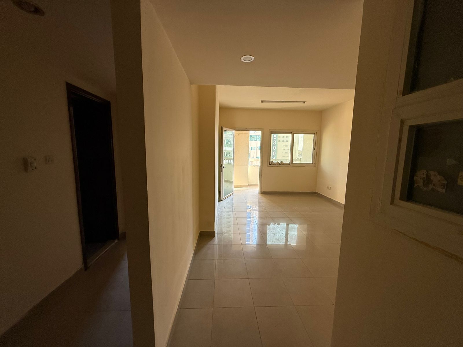 One bedroom hall / balcony / central AC / central gas / near Abu Shaghara Park / easy access Dubai Ajman.