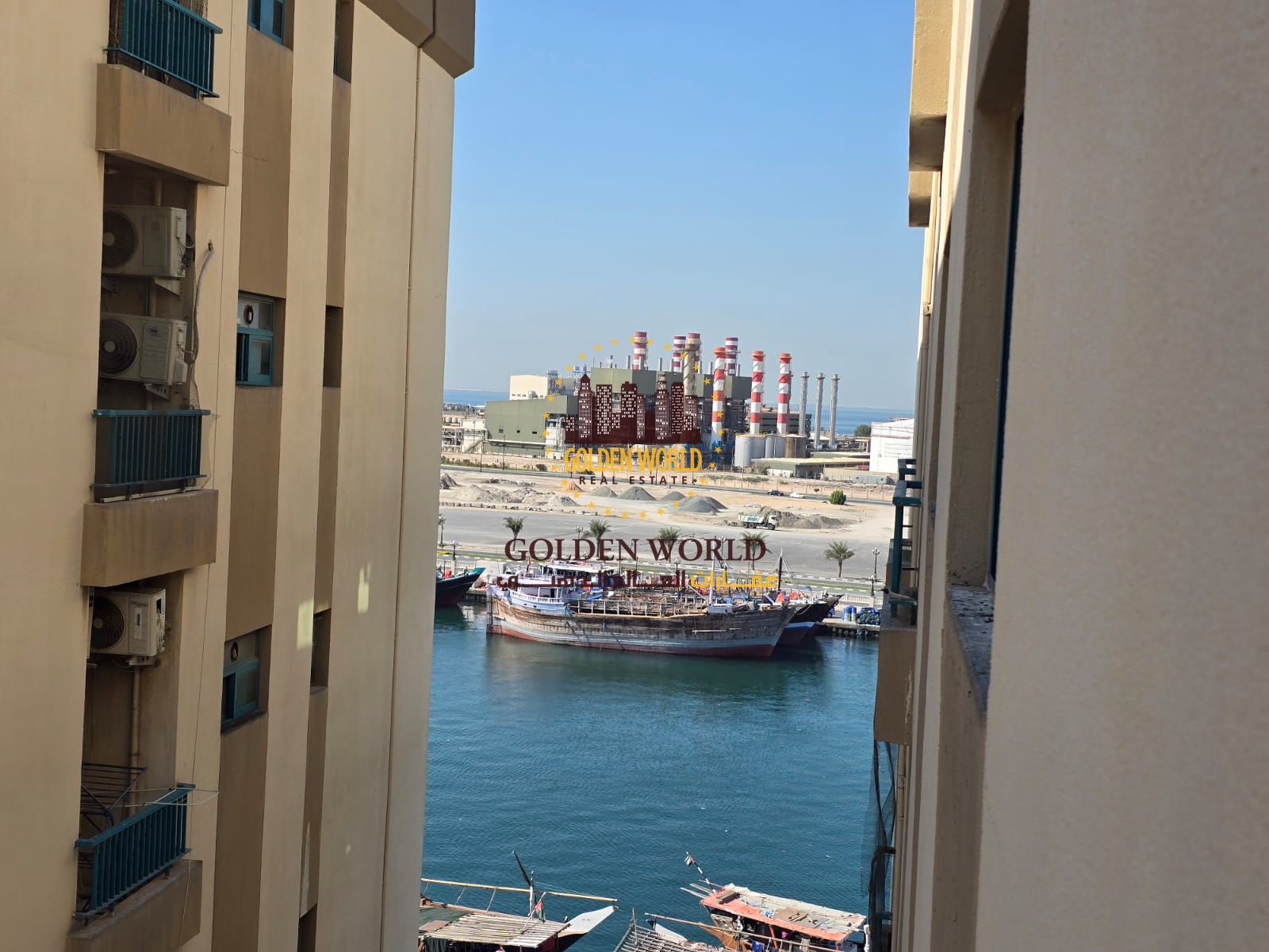 One Bedroom Apartment with Balcony and Open Sea View in Al Qasimia Al Jubail Located on a Prime Corniche Setting