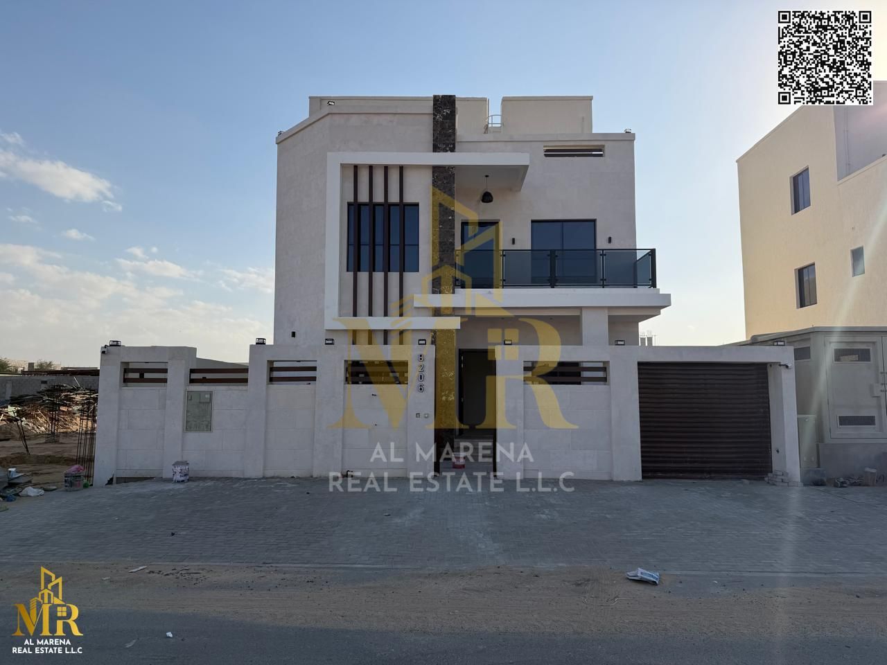 7 Master Bedroom Villa in Al Zahya, 2 Floors + Roof, opposite a park, prime location, price includes electricity, water & AC, perfect for living or in
