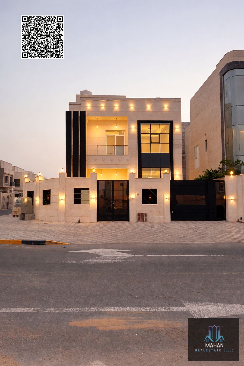 VIP Deluxe Corner Modern Villa – 4 Master Bedrooms – Helio 2, Ajman – Prime Location Close to All Services