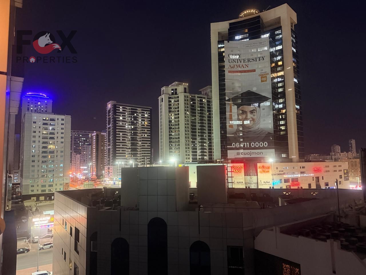 Largest one-bedroom apartment in City Tower, Ajman | Freehold for all nationalities | With an open view