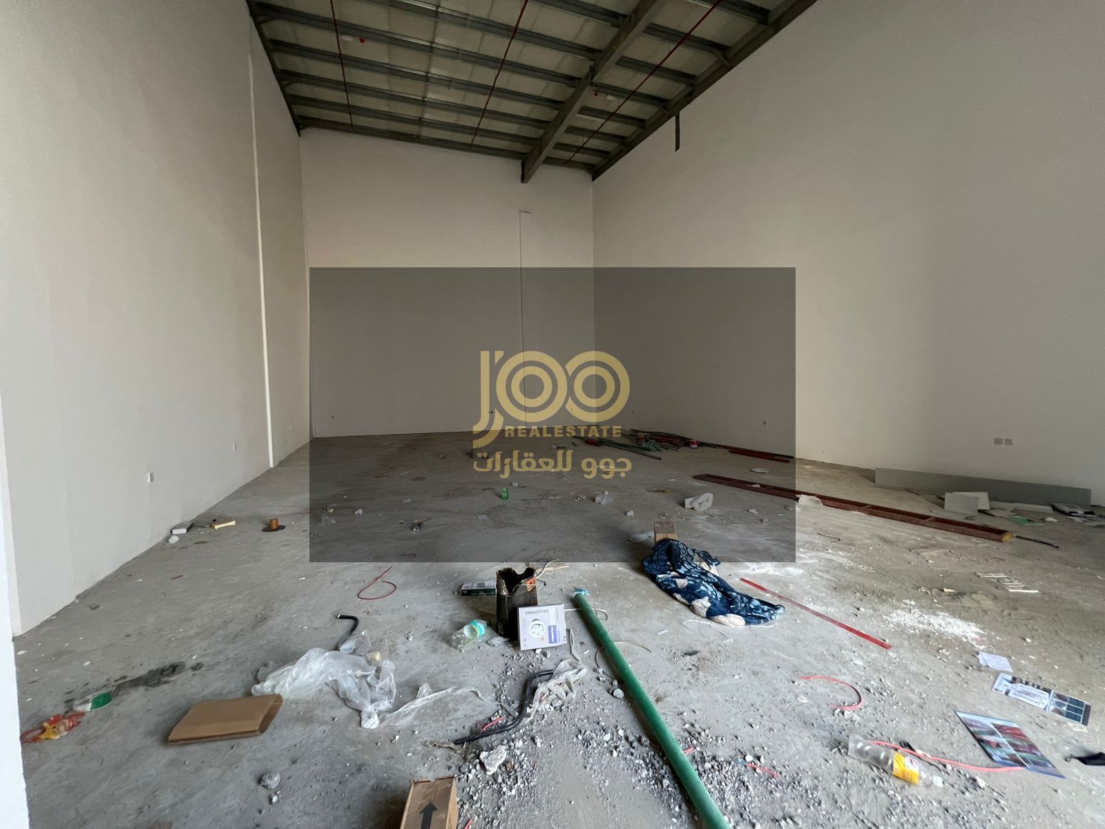 Warehouse for rent in Umm Al Quwain Industrial Area. The warehouse provides a practical space for storing goods, organizing equipment, and running dai