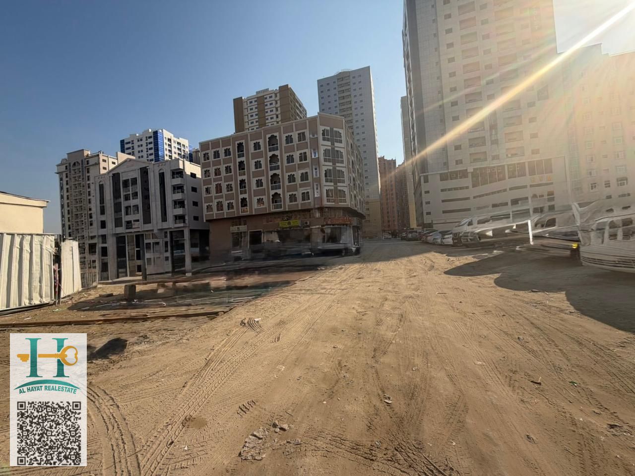 A golden opportunity For sale, a commercial residential land G+15, a second tiger from the main street of Kuwait, right of Khalifa Street, a very special location with an area of 9300 feet