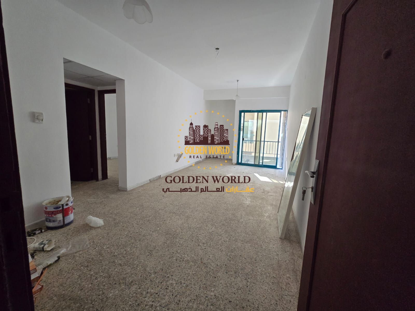 1BR apartment for rent in Al Qasimia, Jubail with sea view, balcony, parking, 2 bathrooms, kids area, split AC. AED 28