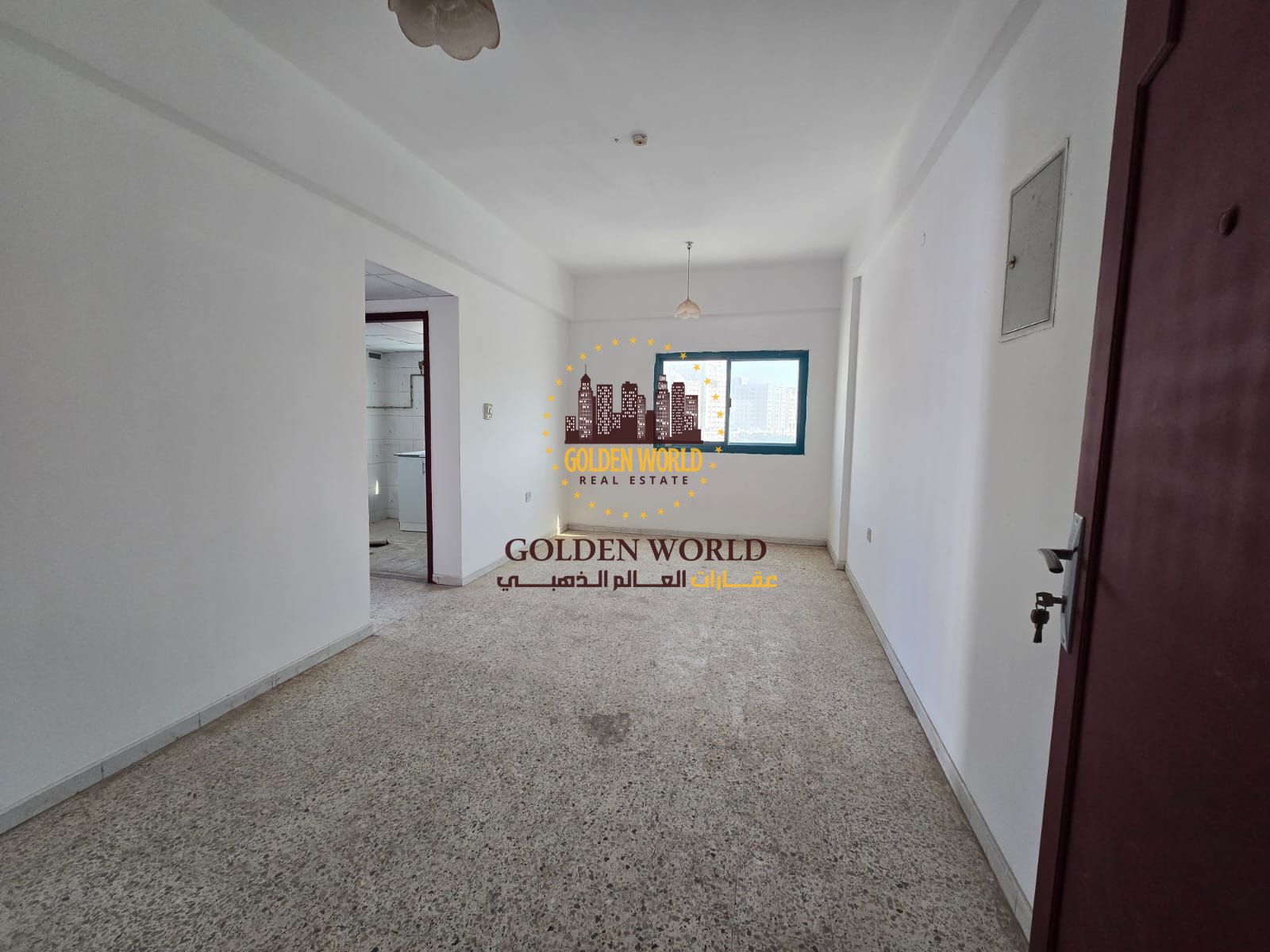 **150 English Characters Ad:** 1BR apartment for rent in Al Qasimia, Jubail with sea view, balcony, parking, 2 bathrooms, kids area, split AC. AED 28