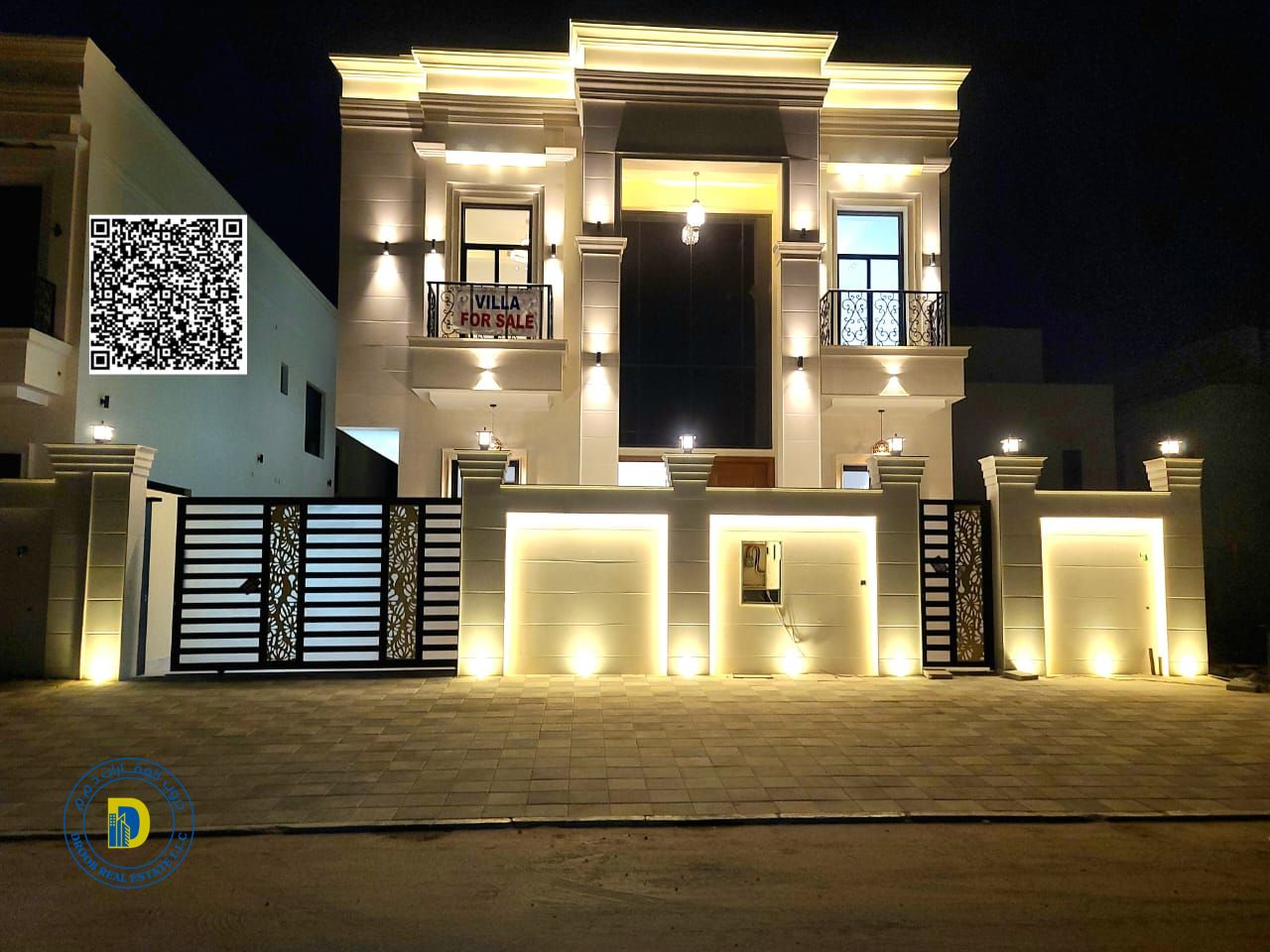 For sale at an attractive price: a 6-bedroom villa with a roof in Al Helio 2, Registration fees . Freehold. Bank financing .