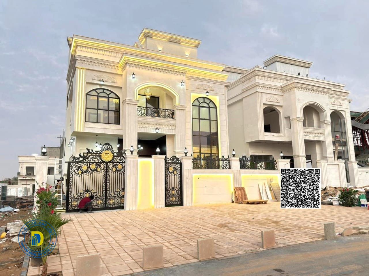 For sale: Classic villa, miniature palace, 6 rooms, registration fees included, in Al-Helio 2 . Freehold . Bank financing .