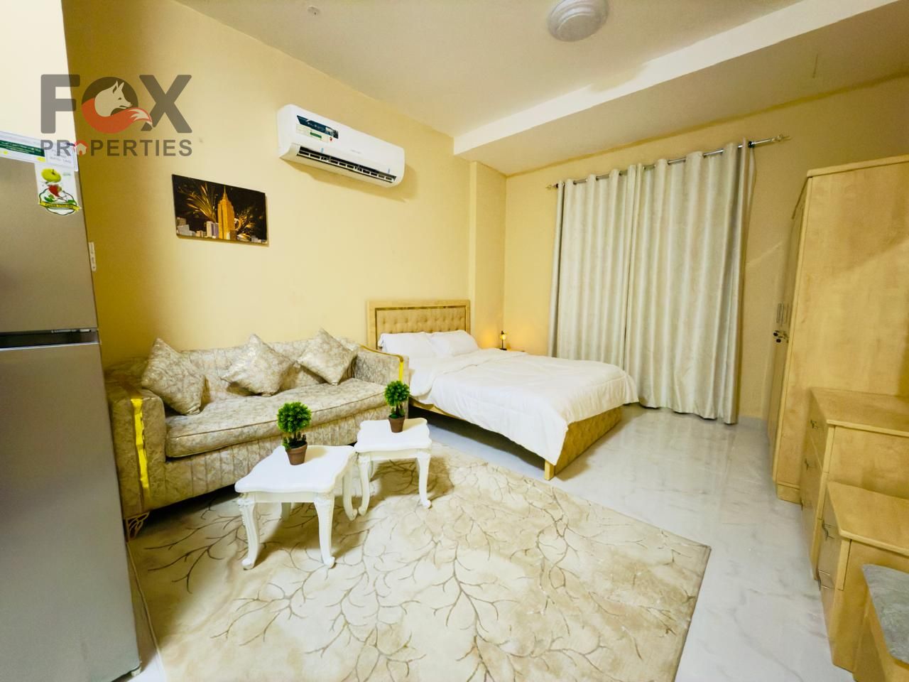 Studio apartment for monthly rent in Ajman, Al Nuaimiya 2, fully furnished to a high standard and with an excellent size.