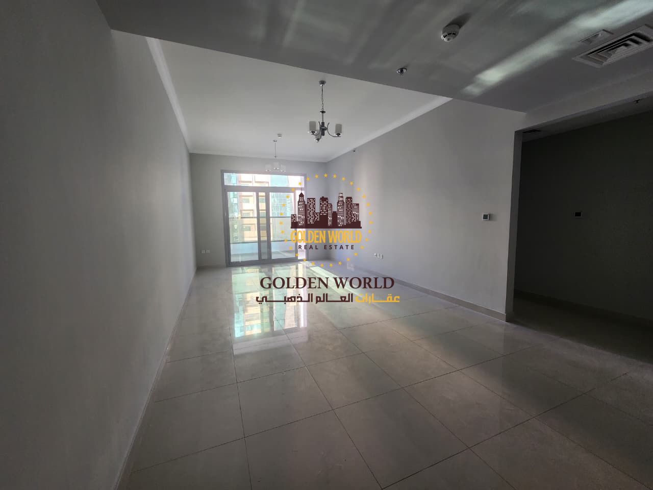**150 English Characters Ad:** 2BR apartment for rent in Al Khan, first-time occupancy, 2 master rooms, 3 bathrooms, balcony, parking, city & sea vie