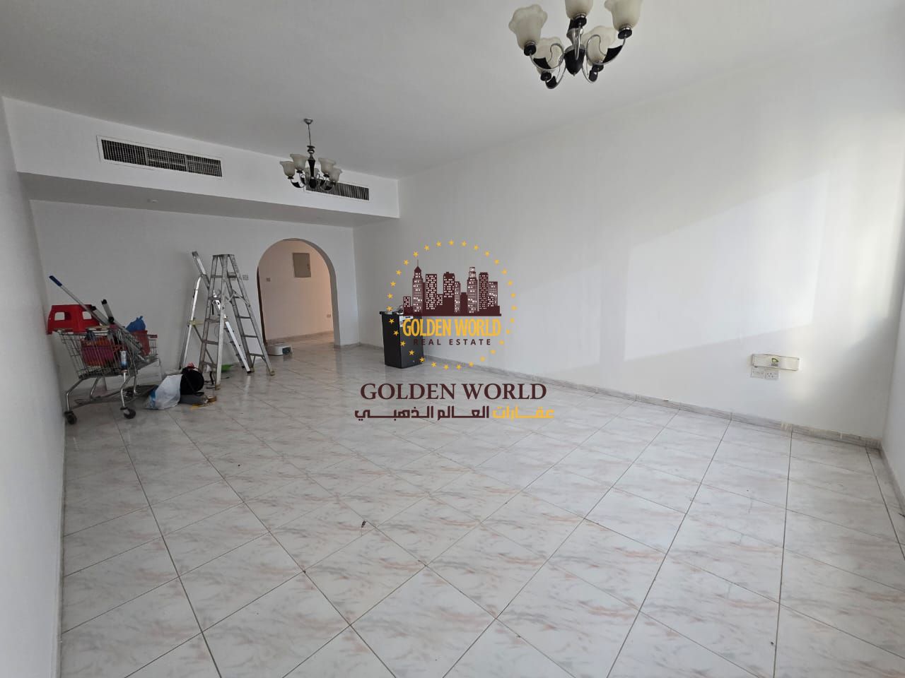 3BR apartment for rent in Al Majaz, first-time occupancy, master room, 2 bathrooms, built-in closets, spacious, AED 55K, installments via Tabby/Tamara