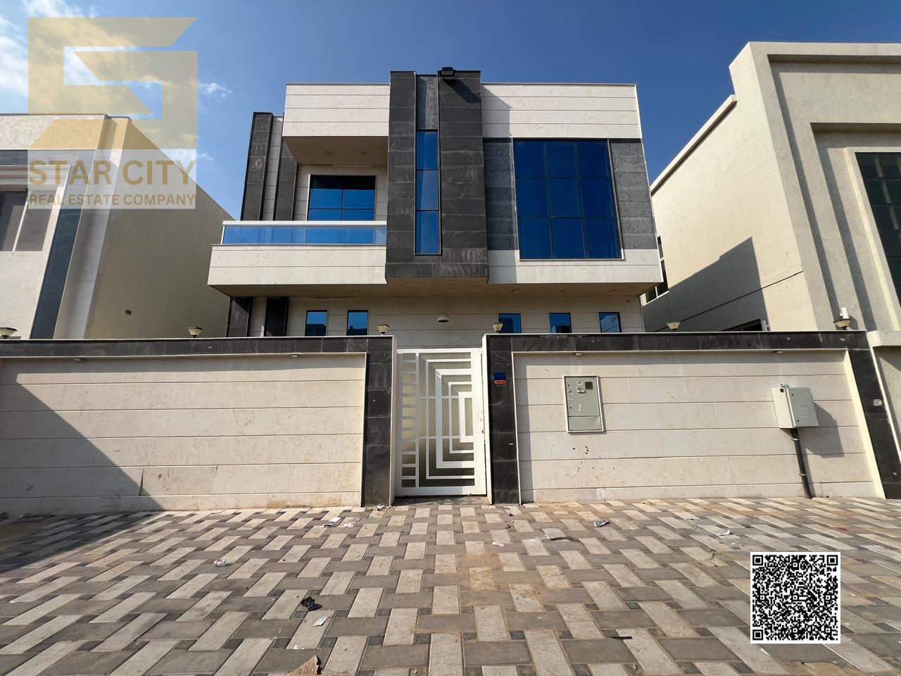 An opportunity for living and investment – A distinguished villa for sale in Al Zahya, including water, electricity, and air conditioning