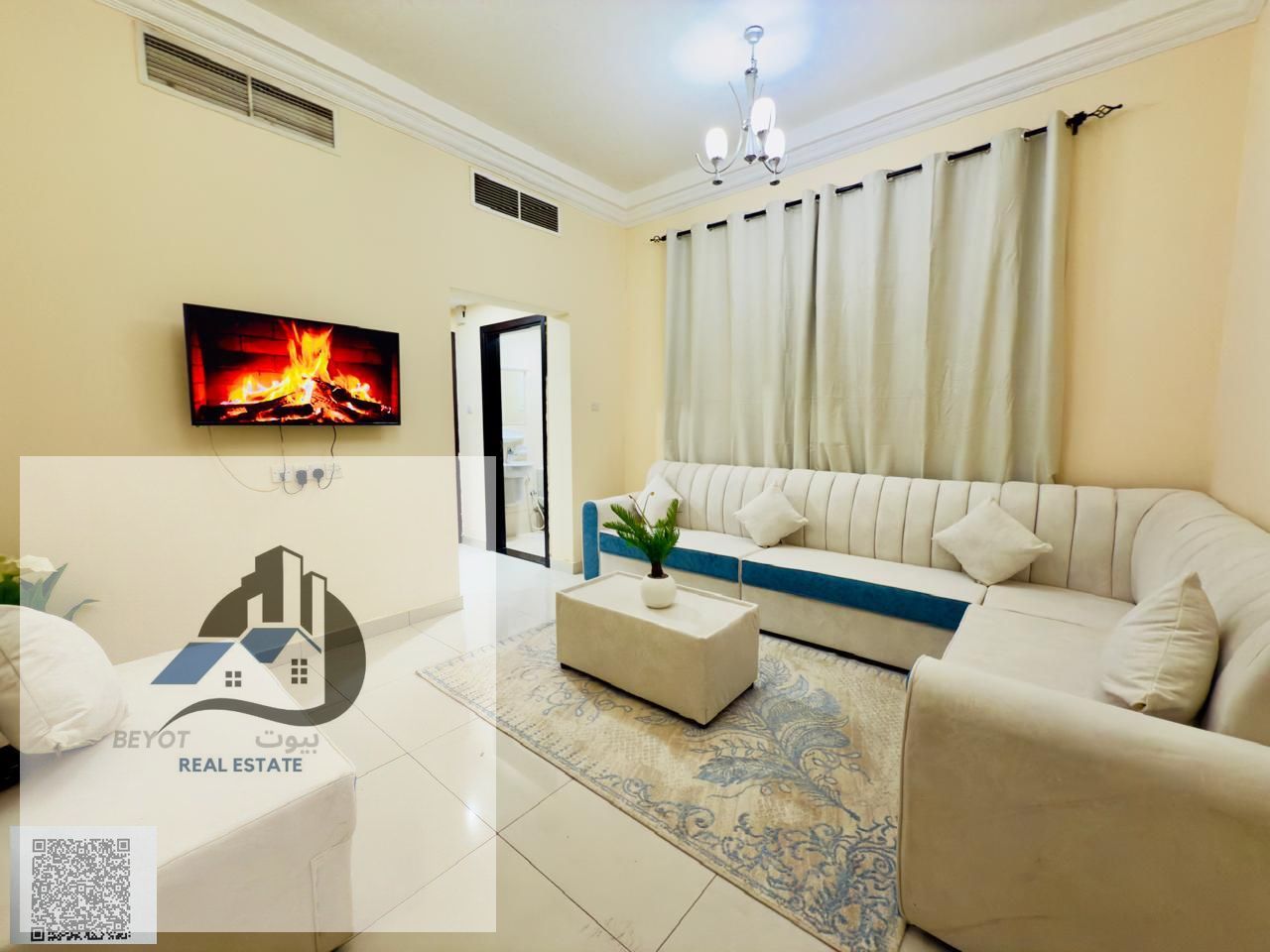 One-bedroom apartment for monthly rent in Ajman, Al Rawda 1 area