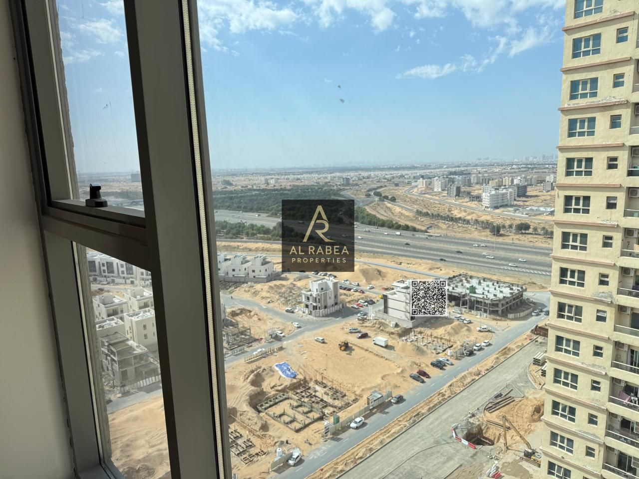 First occupancy: One-bedroom apartment with a living room, gym, pool, and parking in Al Amerah