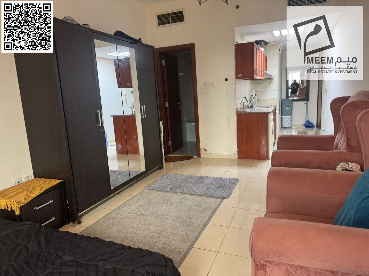 Fully furnished studio apartment for sale at an excellent price. Freehold ownership available to all nationalities.