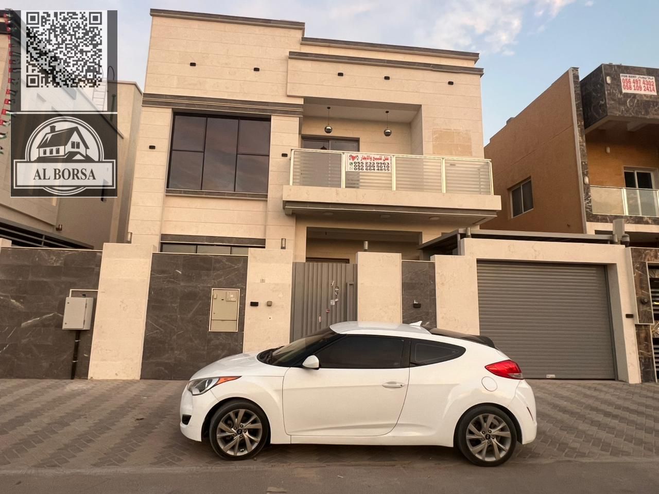 Brand new villa with 5 master bedrooms, majlis, and living room in Al Yasmeen, Ajman – AED 110,000 per year