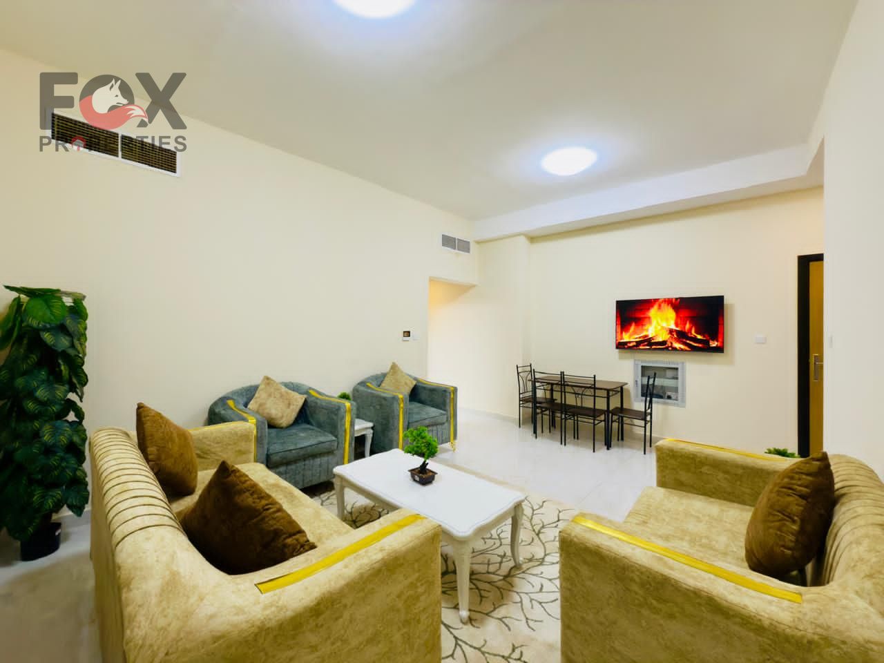 One-bedroom apartment for monthly rent in Al Nuaimiya 2, furnished to a high standard with very clean furnishings.