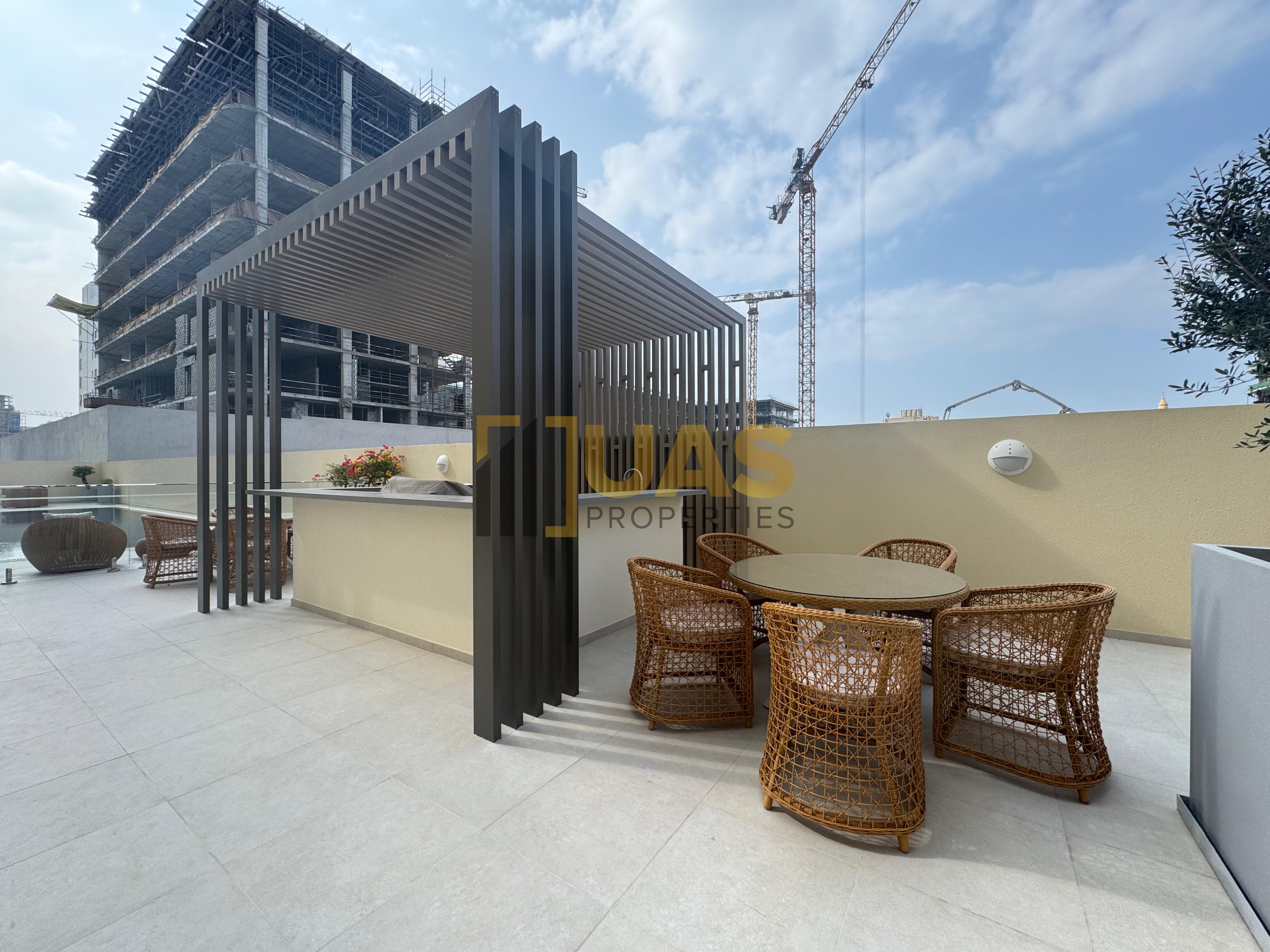 Family-Friendly 2BR | Semi-Furnished | BBQ & Sitting Area