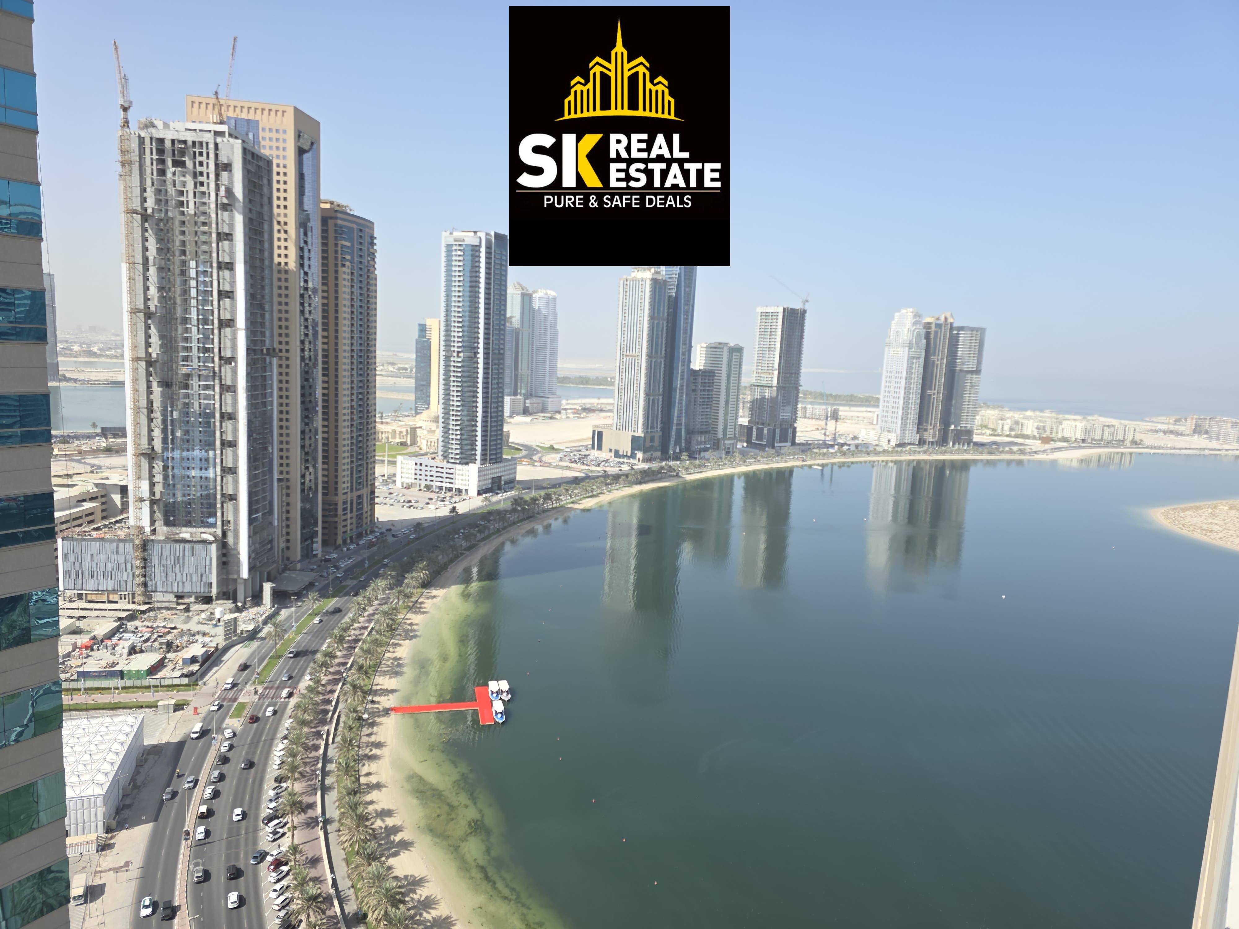 LUXURY 1BHK APARTMENT+ PARKING FREE GYM -SWIMMING POOL FREE WITH SEE VIEW EASY EXIT TO DUBAI