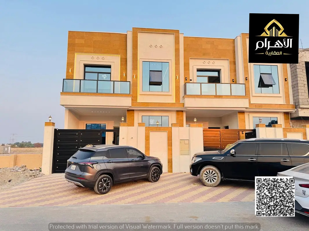 Villa for sale in Ajman at a bargain price. Excellent location. Freehold ownership for life. Open to all nationalities. Bank financing available.