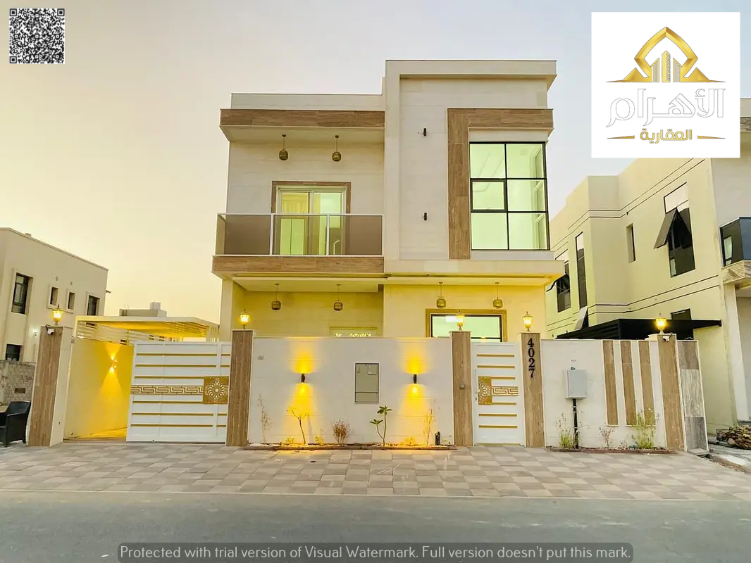 Villa at a price including electricity and water, with high-end finishes, excellent areas - freehold for all nationalities