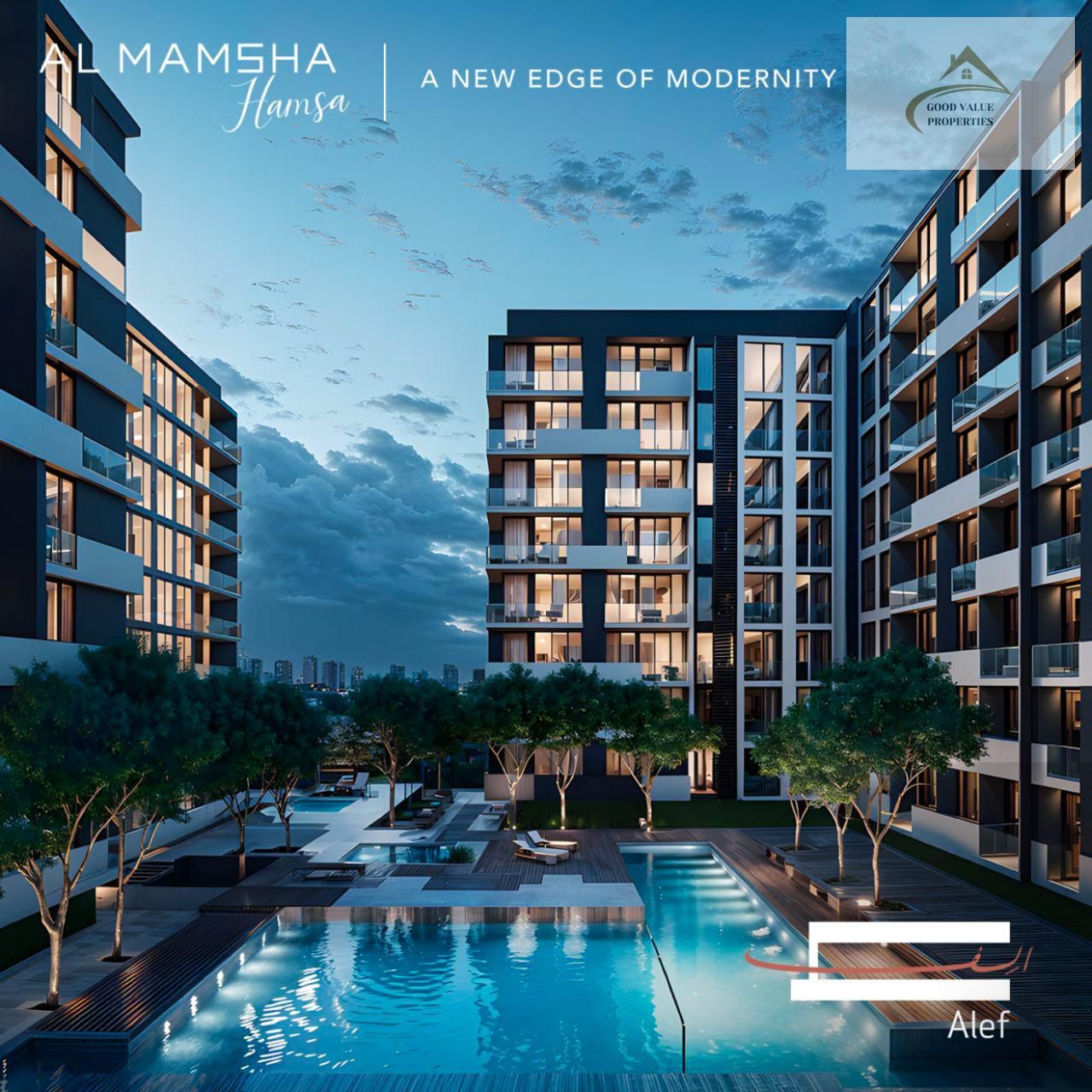 CORNER APARTMENT IN AL MAMSHA |1 BHK | FREE HOLD | PRIME LOCATION