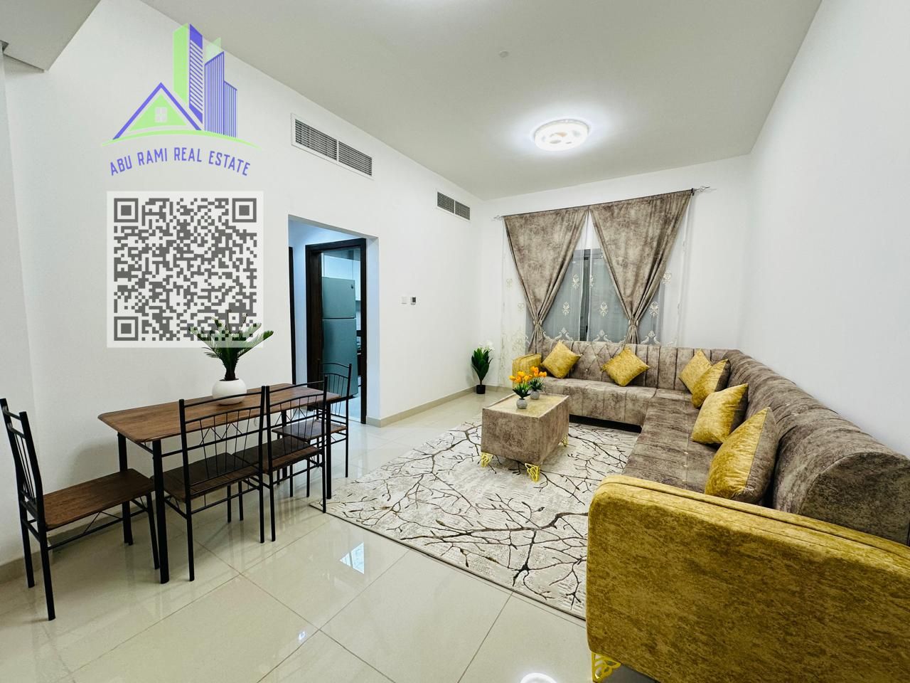 1BHK- monthly rent - all inclusive - furnished - new furniture