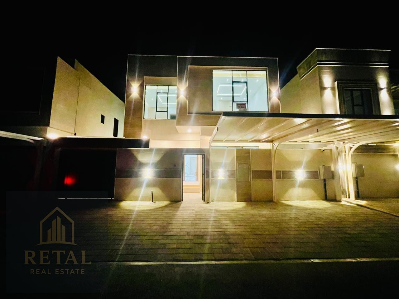 Villa for sale in Ajman with 5 master bedrooms luxury finishing spacious layout central AC maid room parking ideal for family living or investment