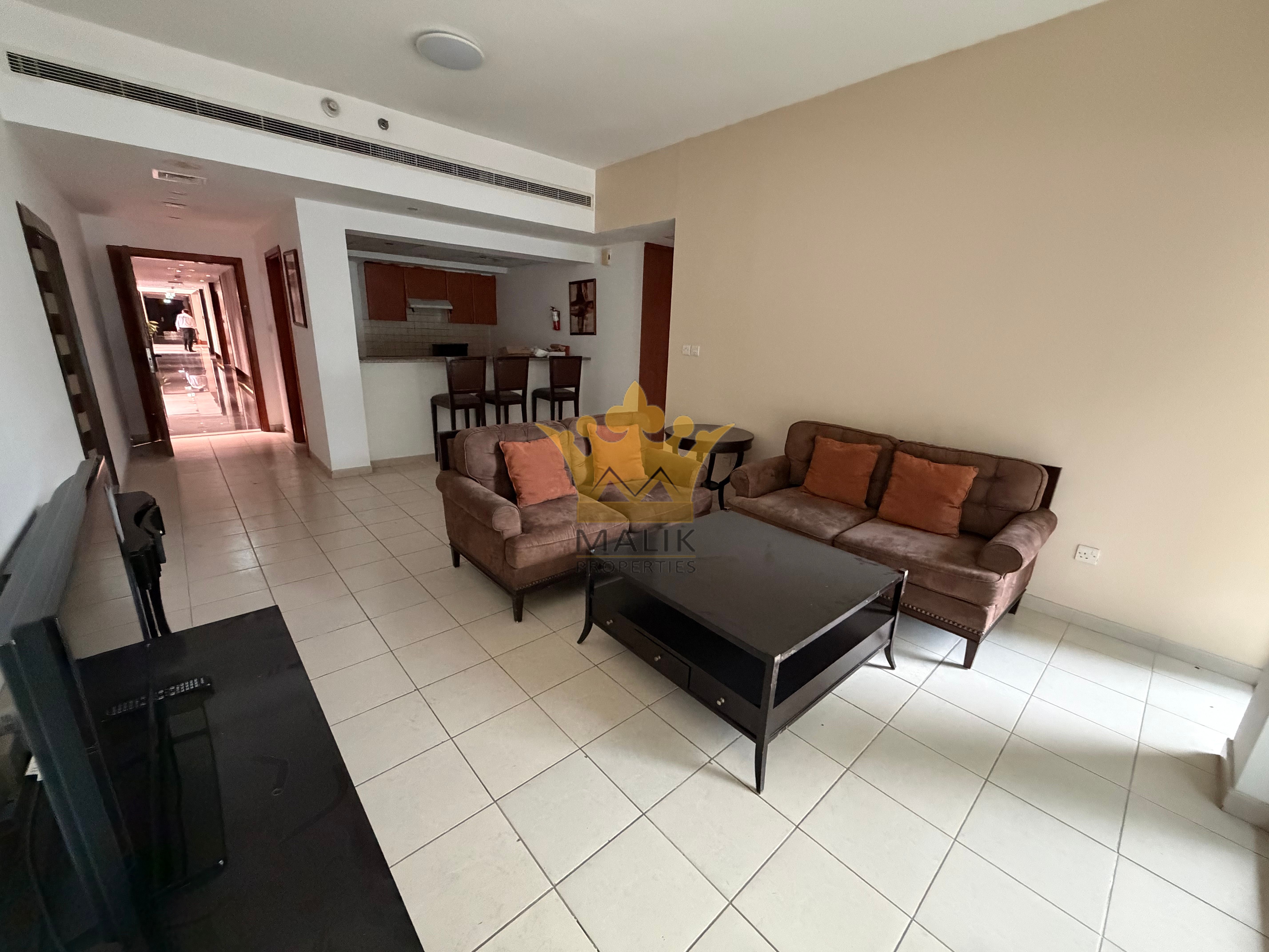 Stunning 2 BHK Fully Furnished Apartment with Balcony | Chiller Free | AED 125K in 1-2 Cheques