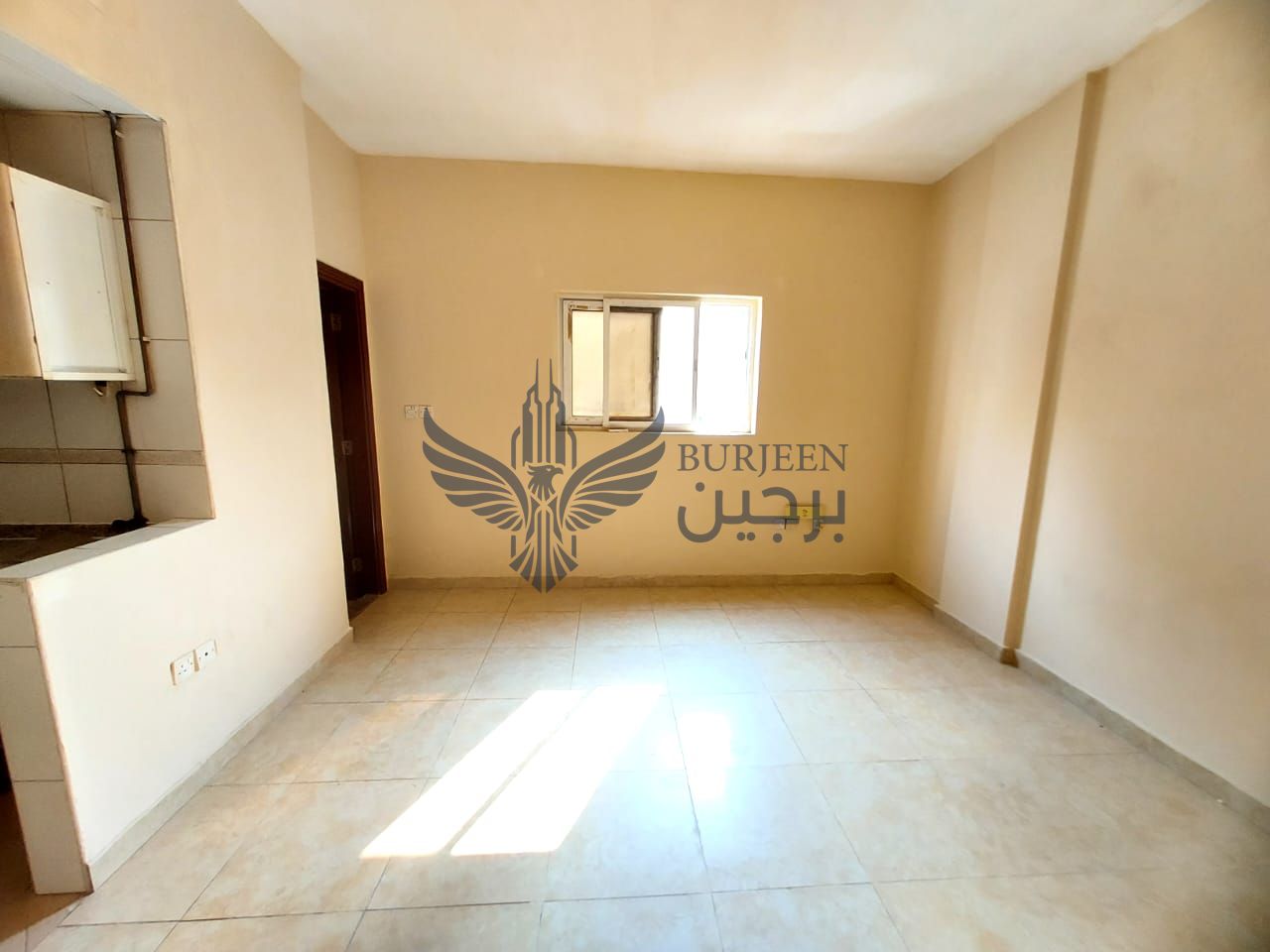 Elegant Studio in a Quiet Building with separate kitchen with central ac just under 15000 AED