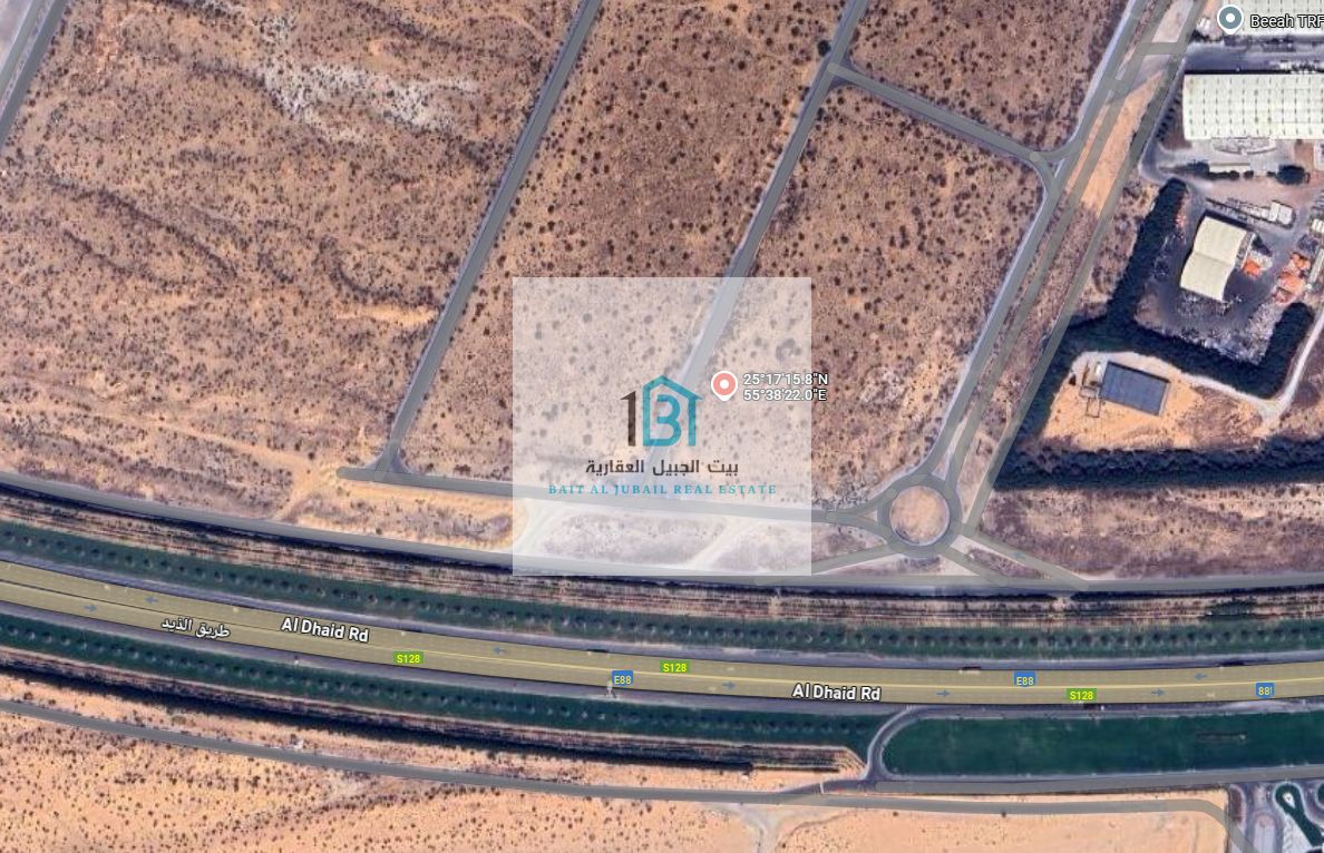 Commercial & Industrial Land in Al Saja’a – Prime location on a major road and a Wide commercial frontage