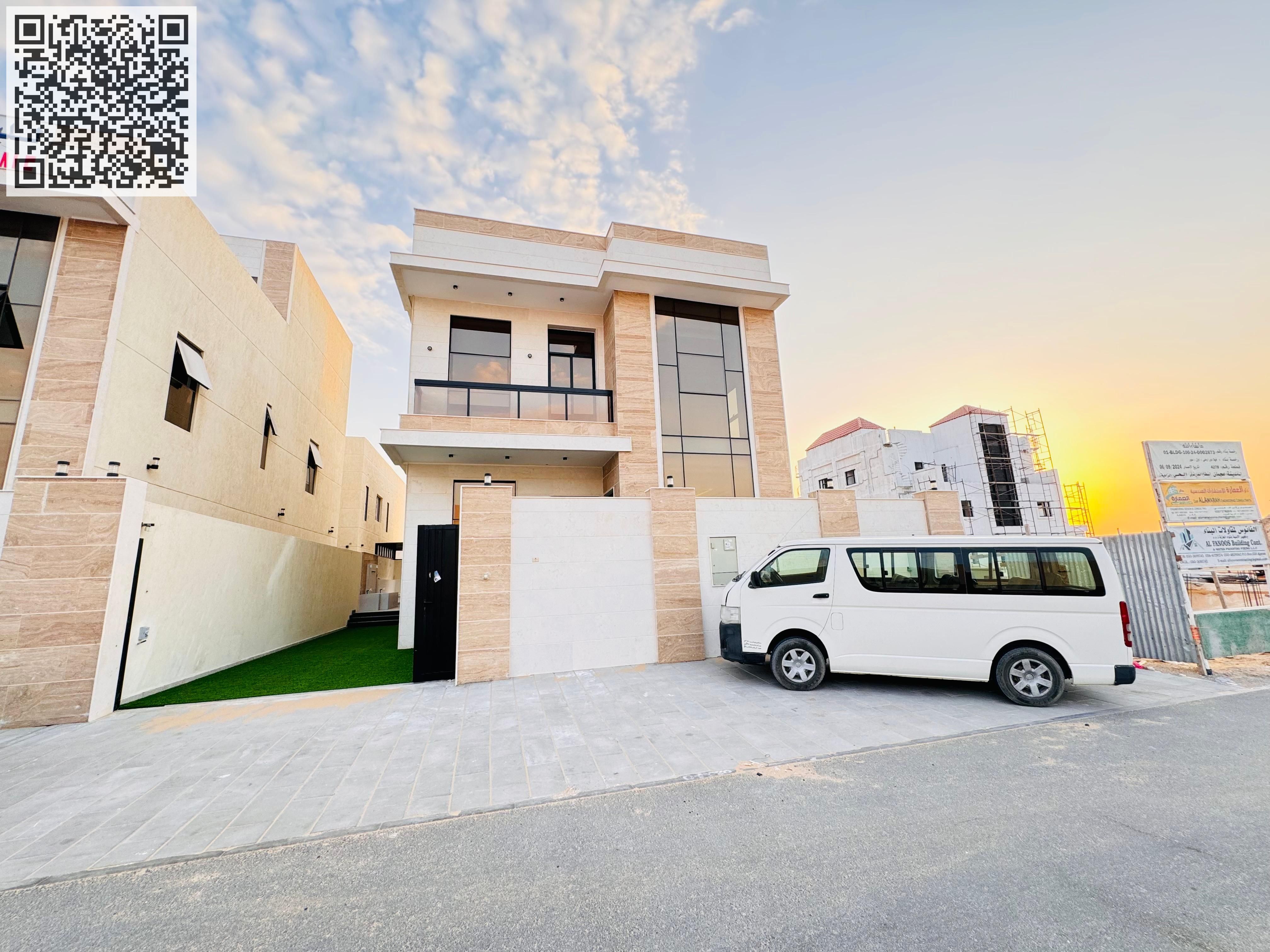(G+2) BRAND NEW SEVEN MASTER BEDROOM VILLA IS AVAILABLE FOR SALE IN ZAHYA AJMAN,