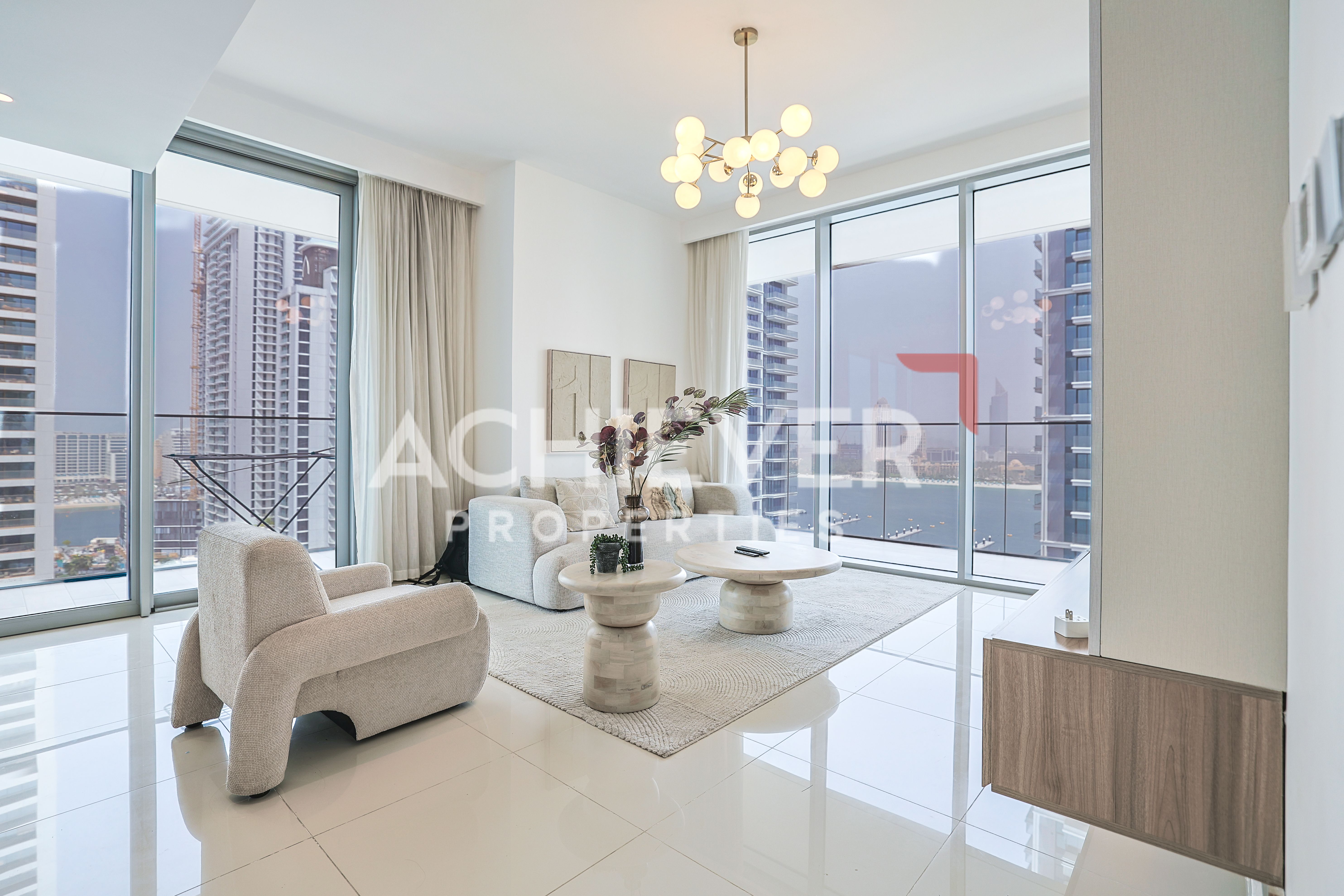 Luxury Living | Iconic Palm Marina Blue Water Views