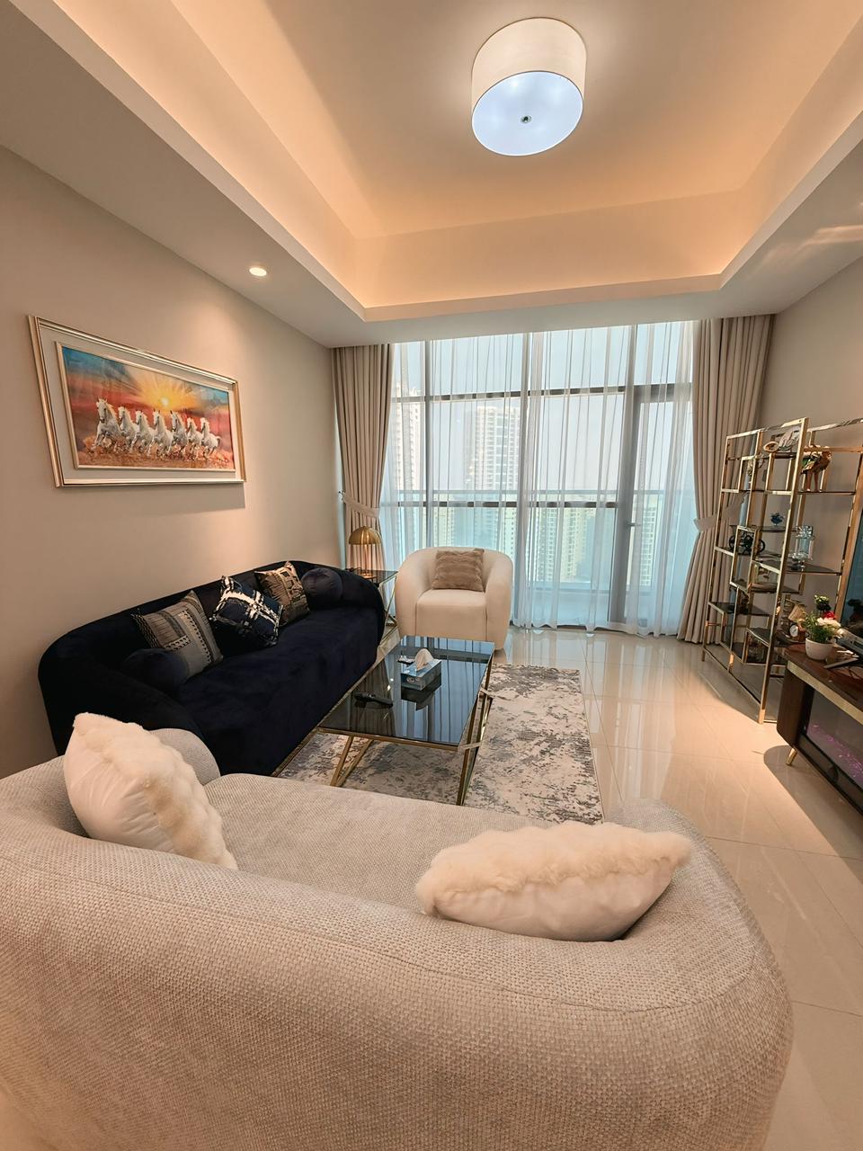 Apartment Details: This fully furnished one-bedroom apartment (VIB) includes all utilities and features modern finishes and practical spaces suitable