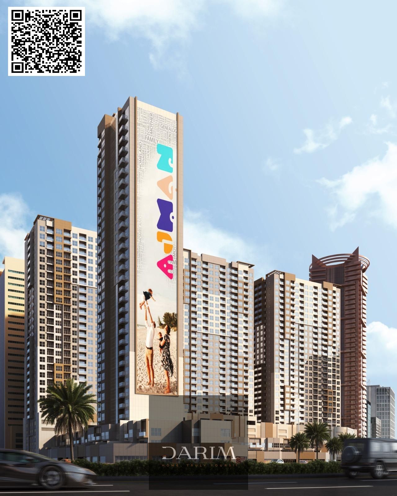 125k only 1 BHK Apartment for Sale in Ajman One Phase 2 – Tower B3 Affordable Luxury Near Ajman Corniche | High ROI Investment Opportunity