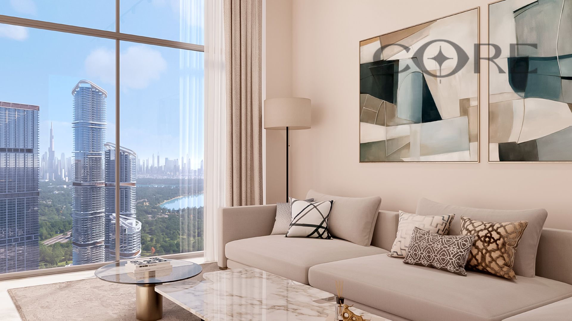 Golf view / 1 bd + study / high floor