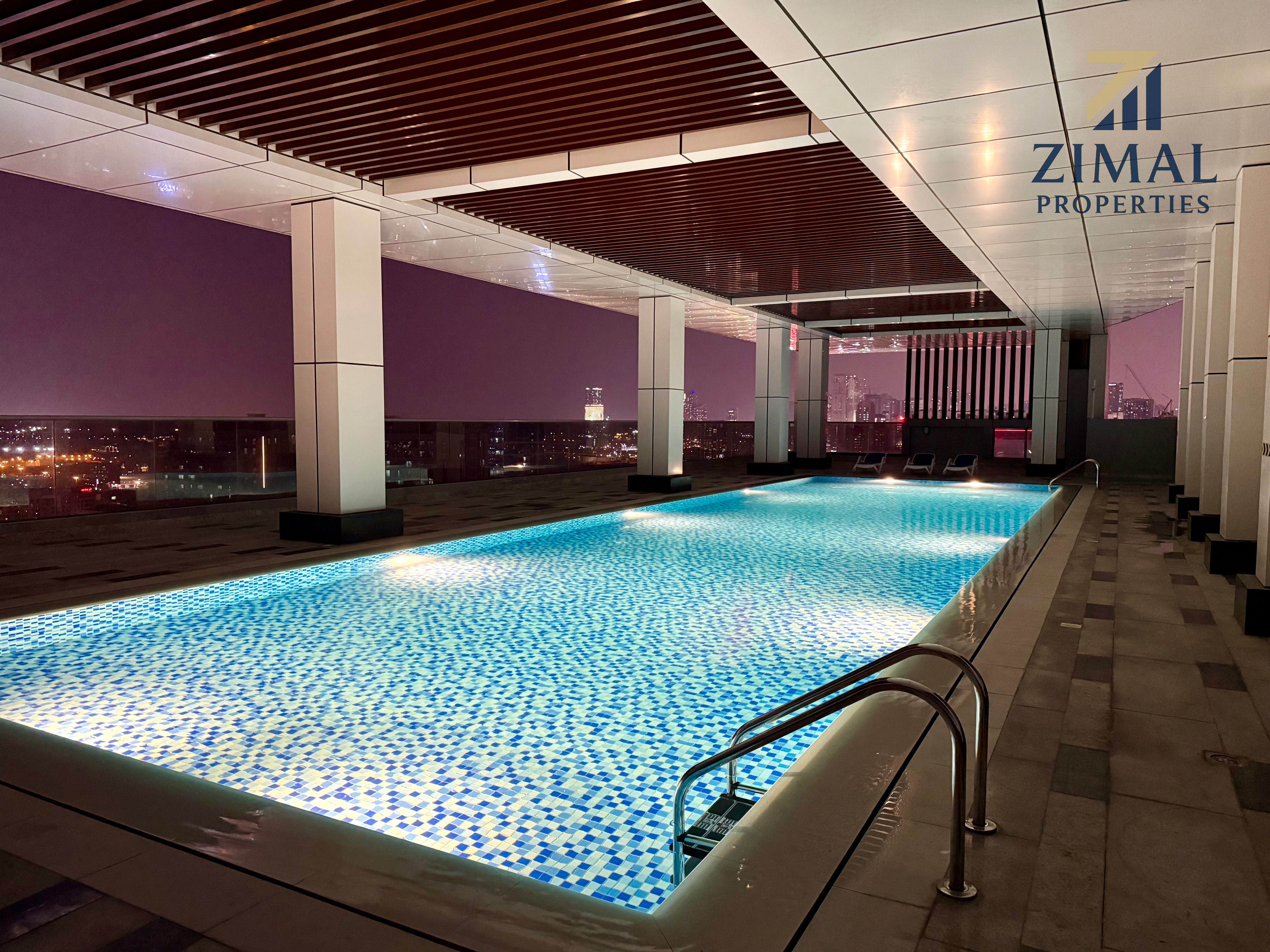 Bright 2BHK | Maid Room + Laundry Room | Pool, Gym & Metro Access