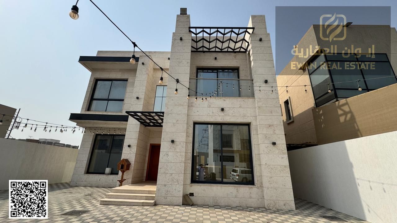 A distinctive villa for rent with a spacious courtyard, freehold in Ajman. Four master bedrooms. Close to all amenities.
