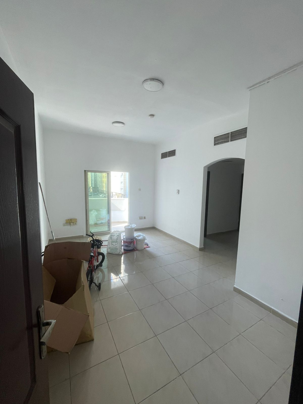 For rent in Al Qasimia / Al Mahatta, a 2-bedroom apartment with hall and balcony, featuring two bathrooms and a prime location close to all essential