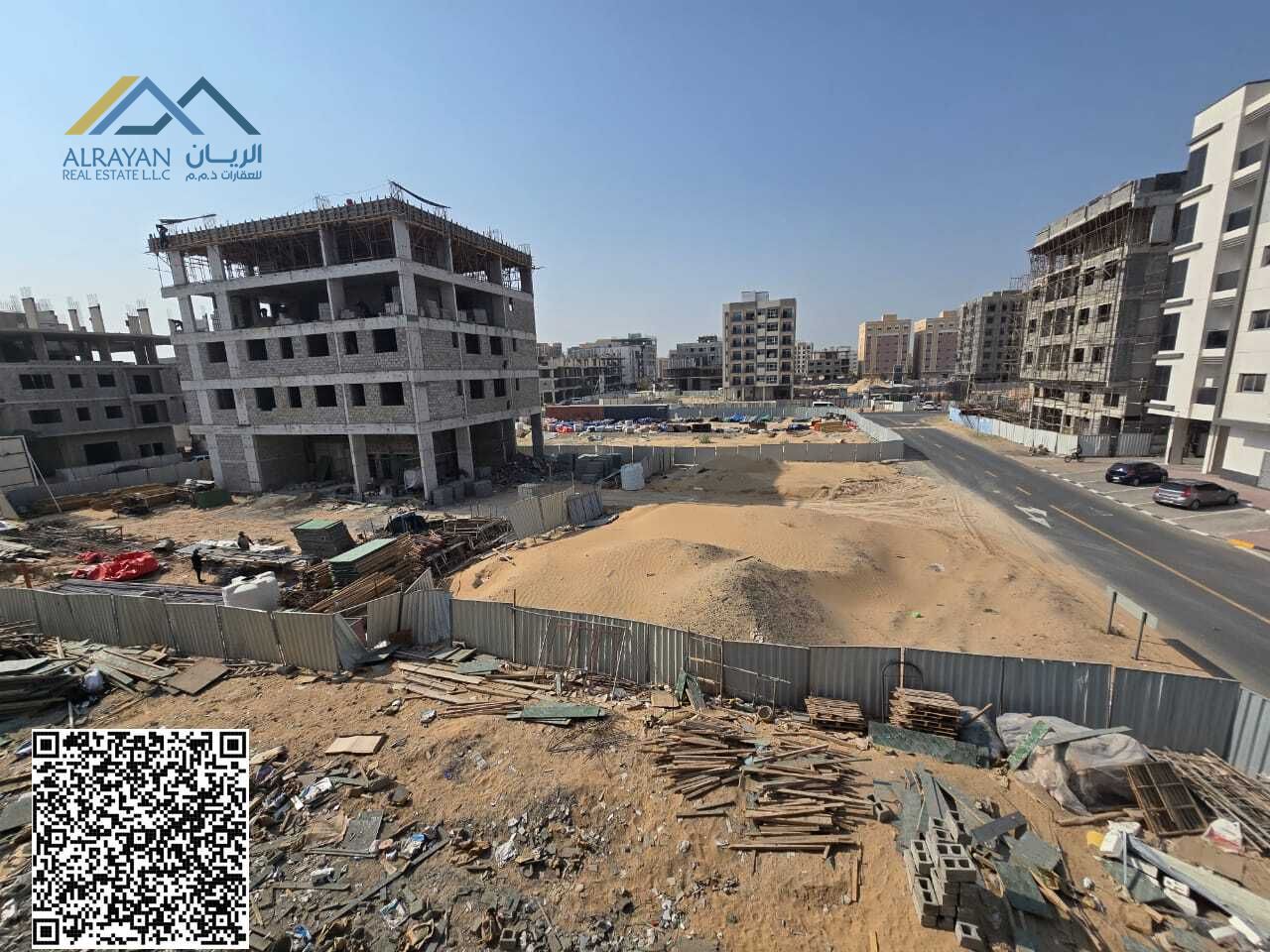 Land for sale in Al Jurf Industrial Area 3 at an excellent price for a quick sale and in a prime location.