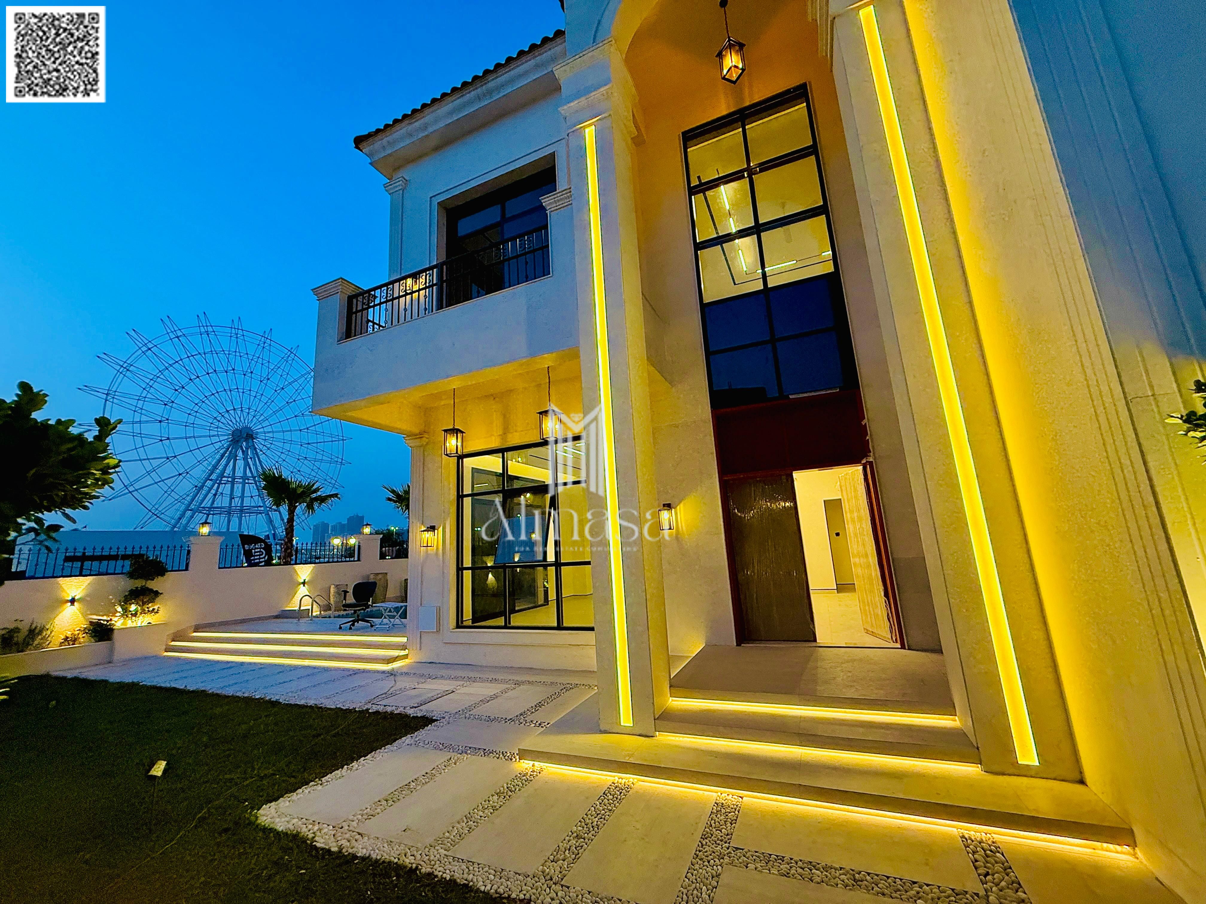 Modern corner villa in front of Alyasmine Garden, ready to move in