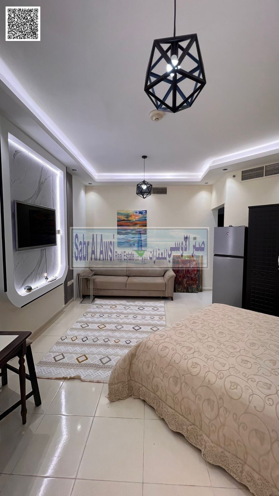 Studio Apartment for Sale - Decorted - Orient Towers - Ajman