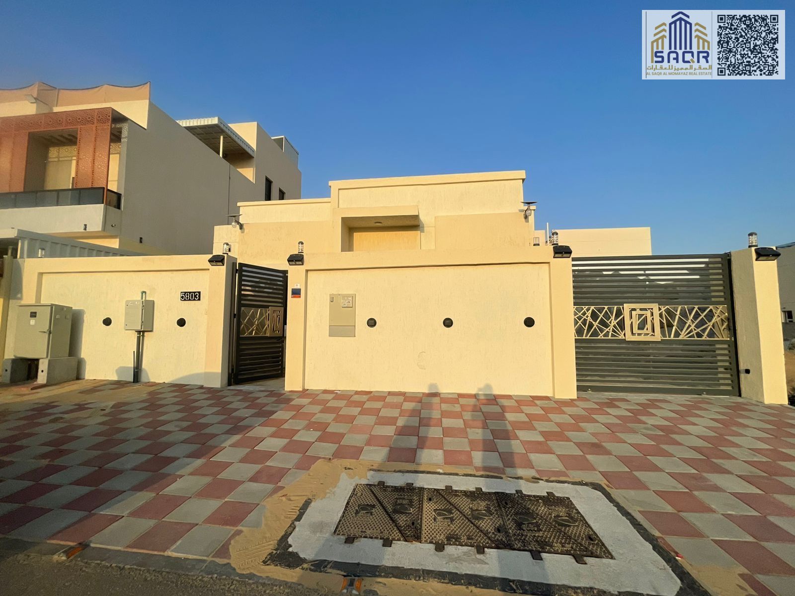 Ground Floor Villa for Rent – Al Zahya Spacious ground floor villa located in the desirable area of Al Zahya, built on a plot size of 3,014 sq ft. The villa features 3 master bedrooms, two comfortable living halls, and comes fully equipped with air condit