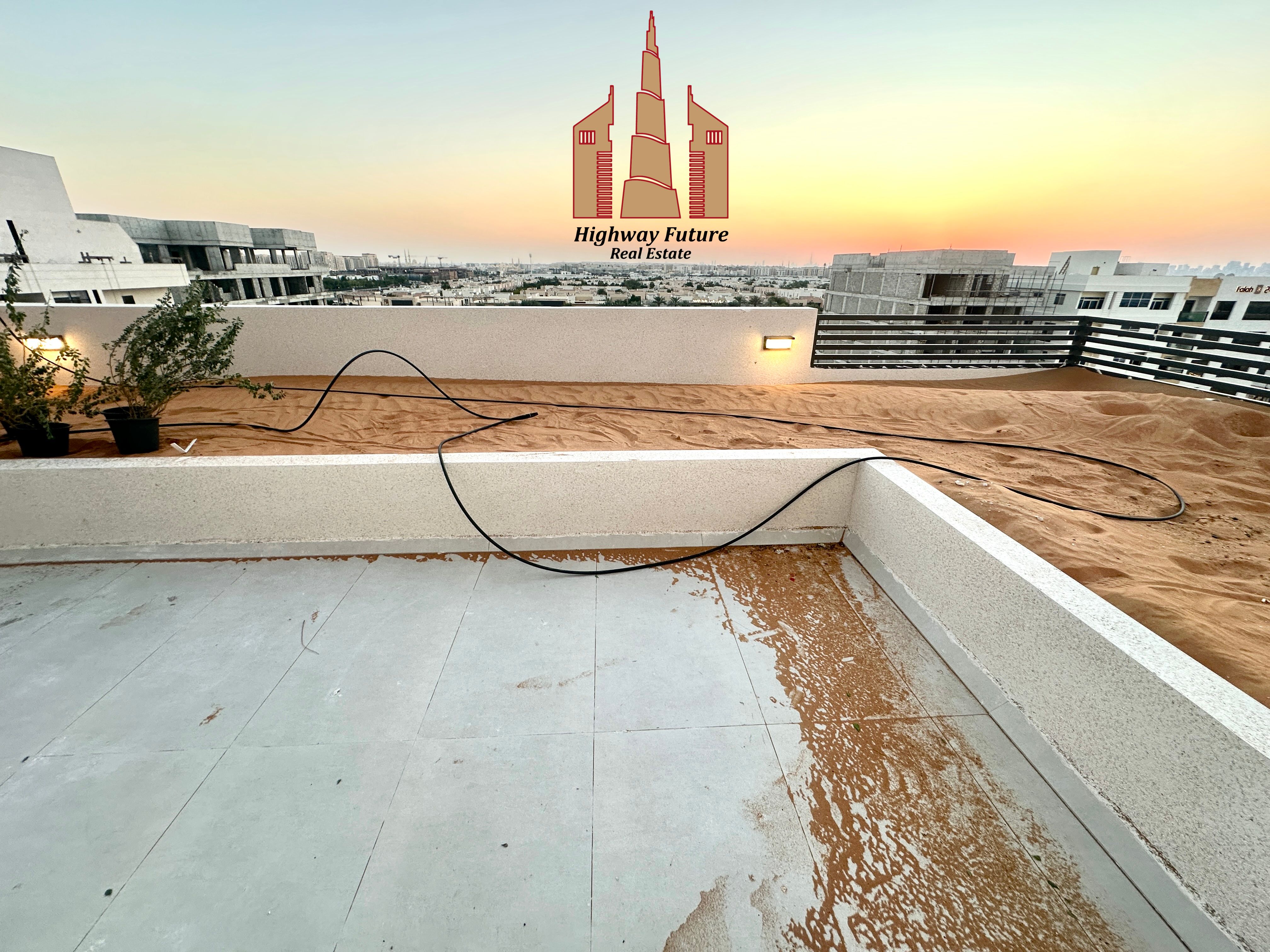 Amazing brand new 1Bhk 2Bathrooms wardrobe with terrace open view 60k