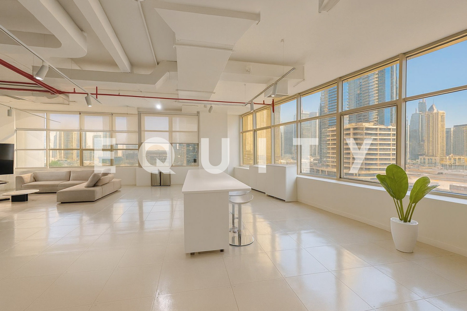 Modern Fit Out | DMCC | Open Plan Work Area