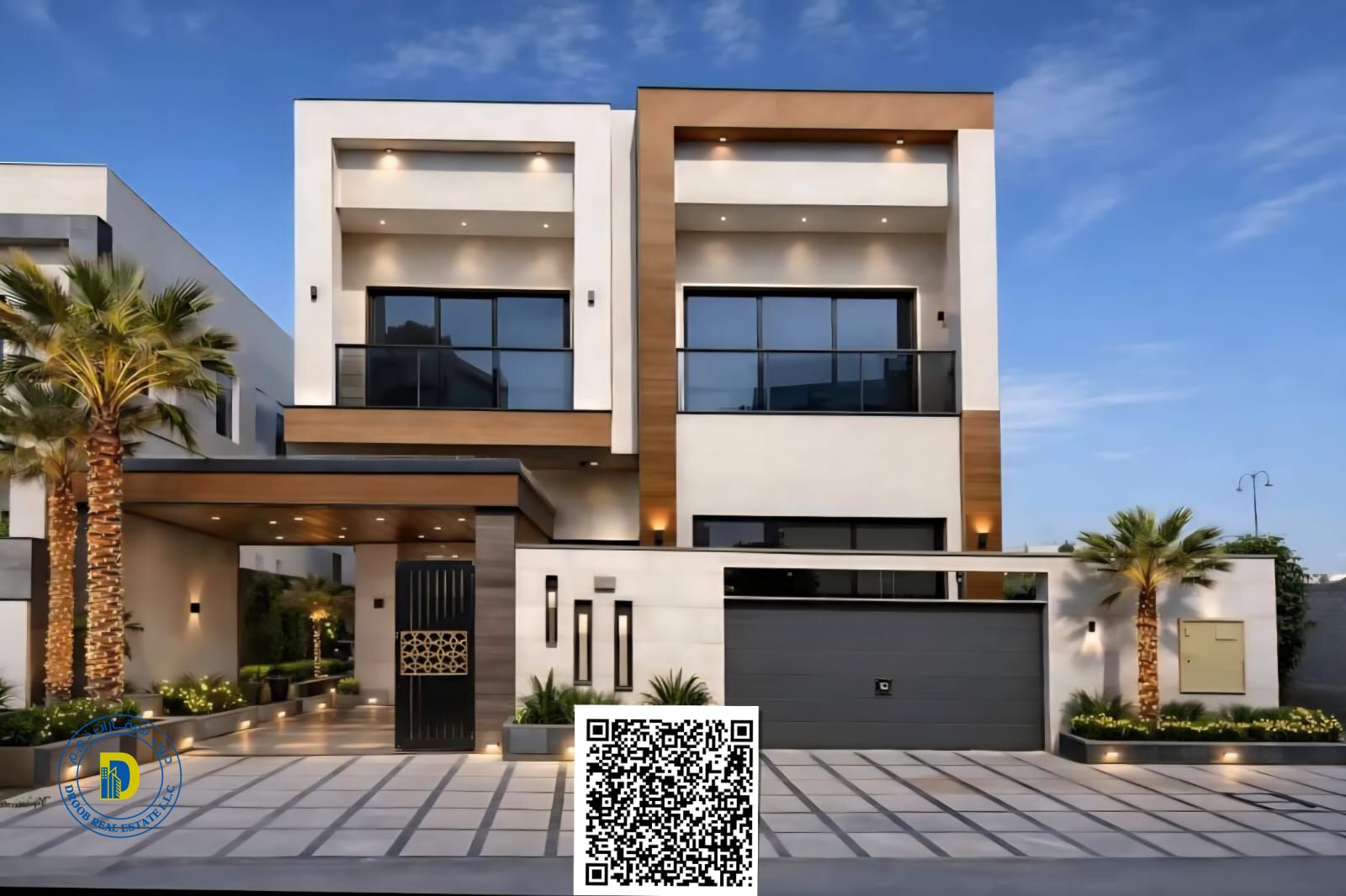 Luxury villa for sale in Al Yasmin area, 5 bedrooms, living room and majlis. Attractive price.