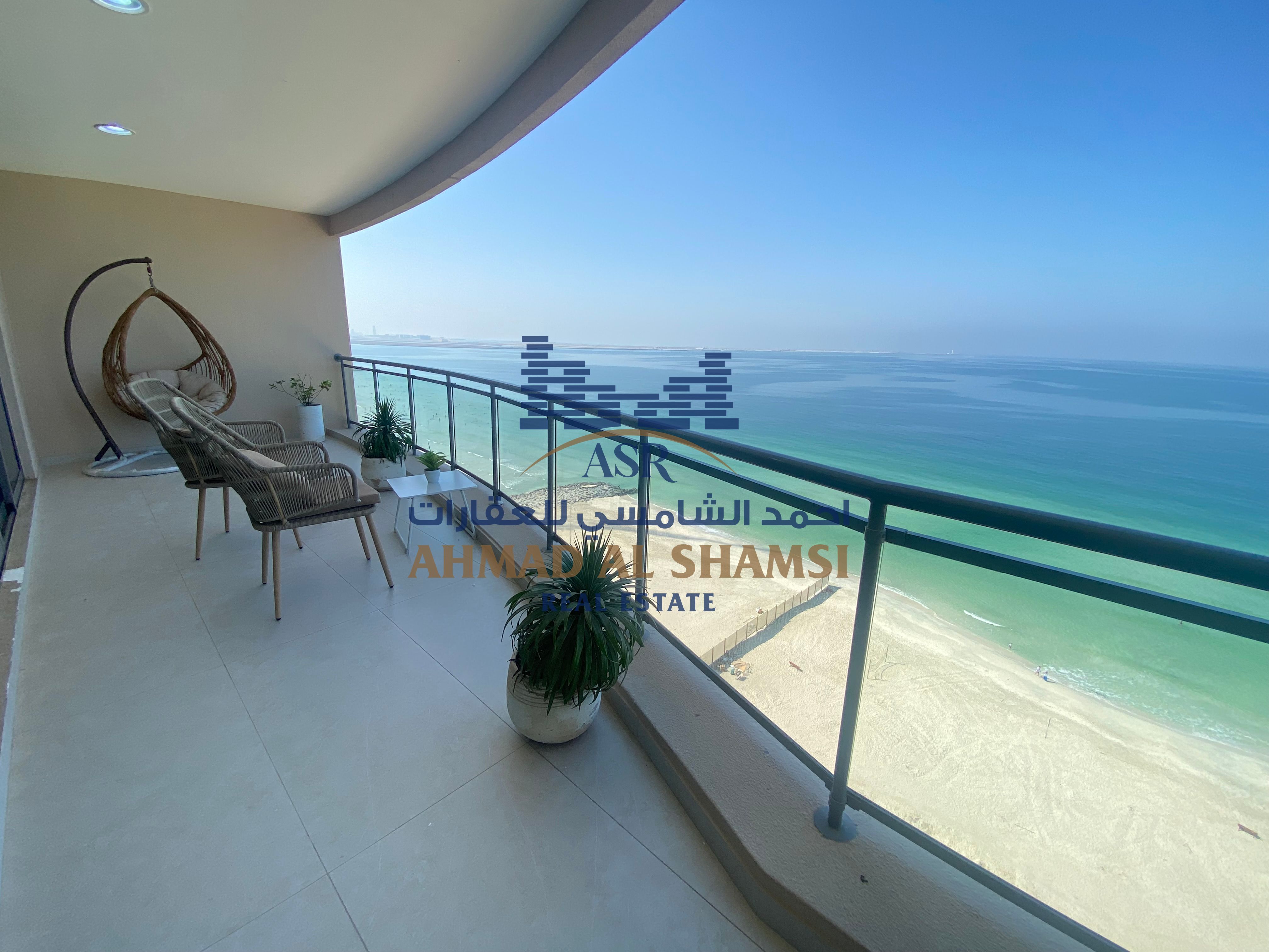 Fully Furnished Fully Renovated Luxurious Chiller Free 3BHK || Private Beach Access || Direct Sea View || Maidroom || 2 Car Parking Free || All Amenities Free