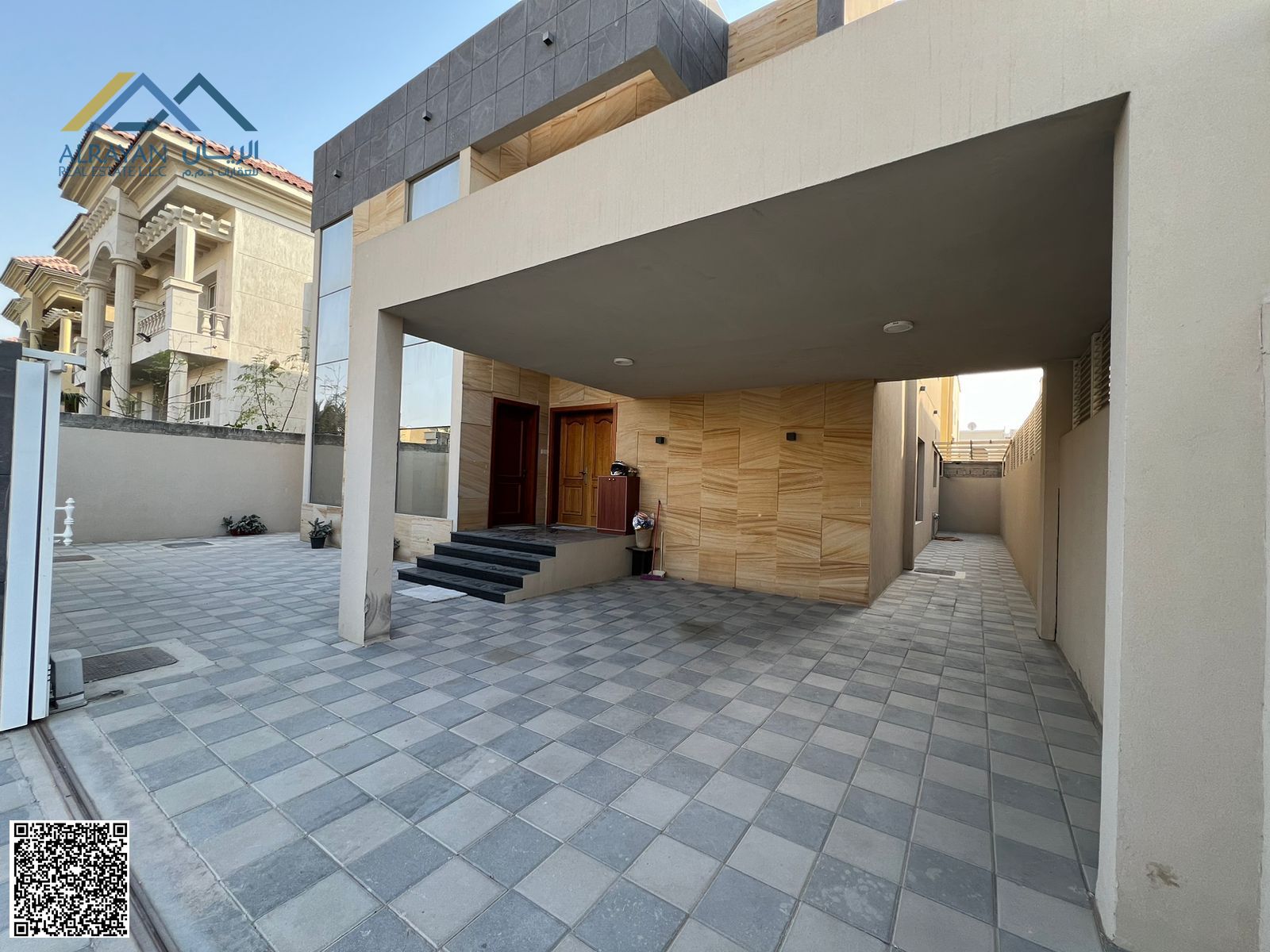 An exceptional opportunity to own a luxurious home in the heart of Ajman, with all utilities included (electricity, water, and air conditioning).